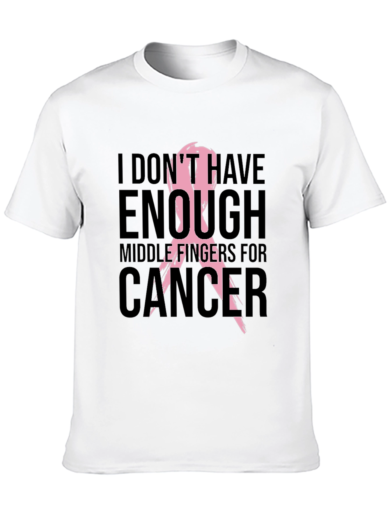 Cancer Awareness T-Shirt - Middle Fingers For Cancer