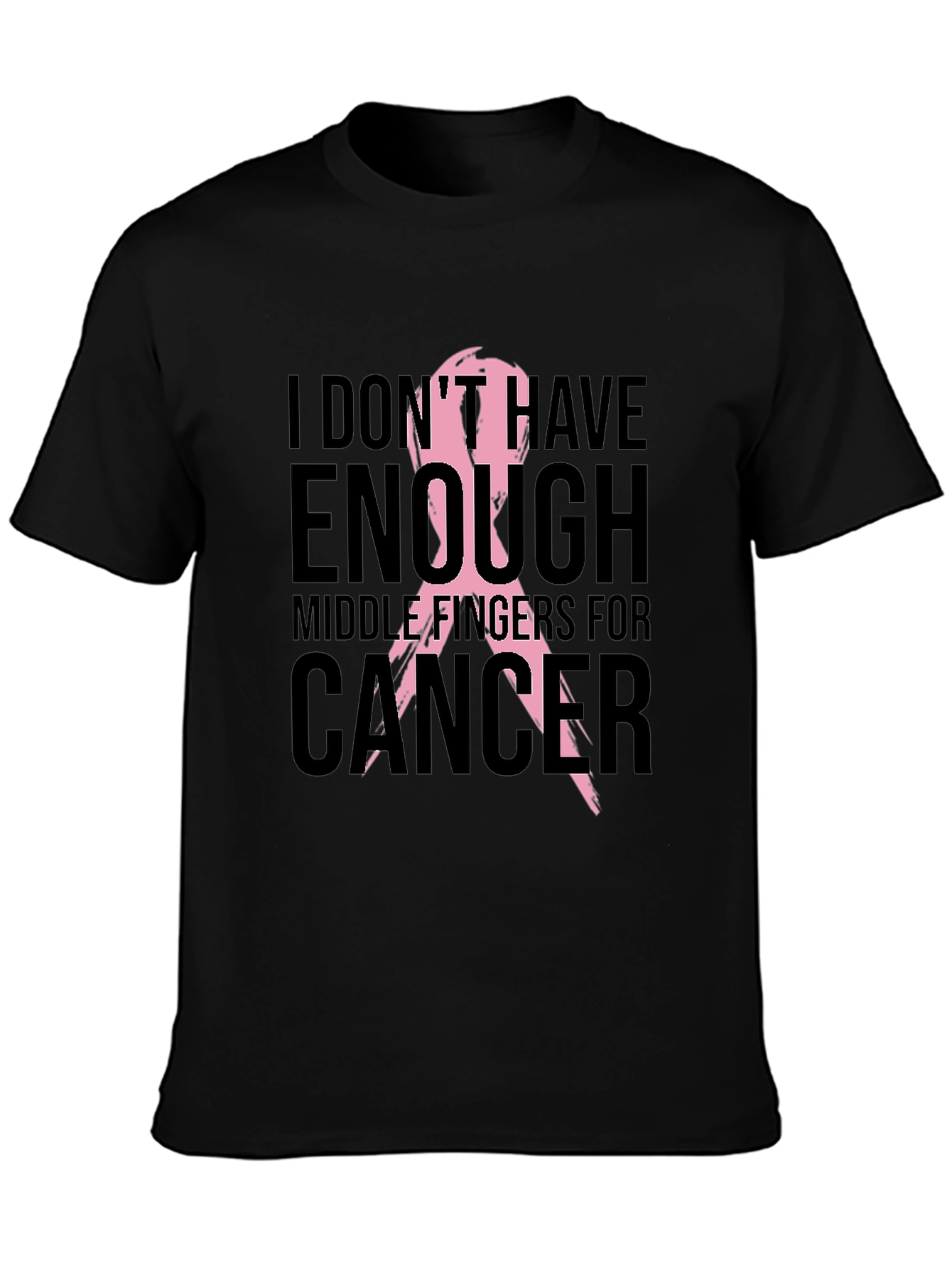 Cancer Awareness T-Shirt - Middle Fingers For Cancer