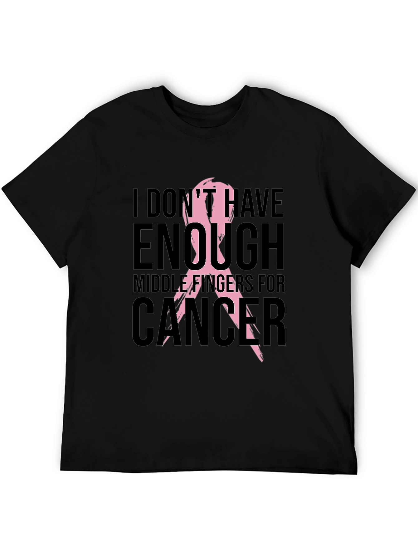 Cancer Awareness T-Shirt - Middle Fingers For Cancer