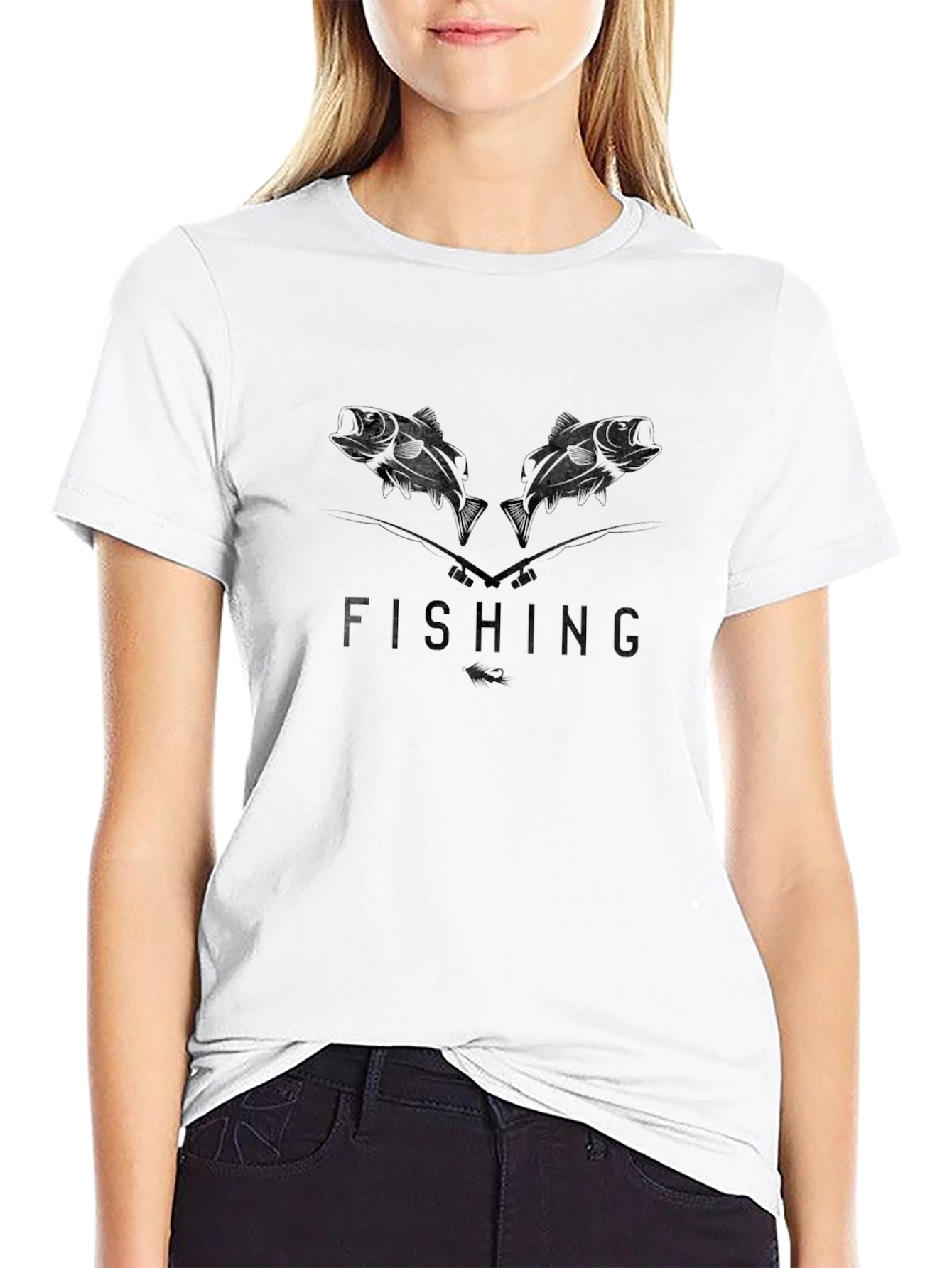 Fishing Graphic Tee - Bass Design
