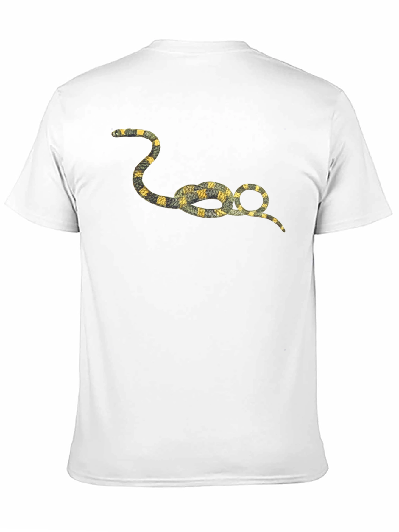 Snaked Knot Graphic Tee - Casual Black T-Shirt