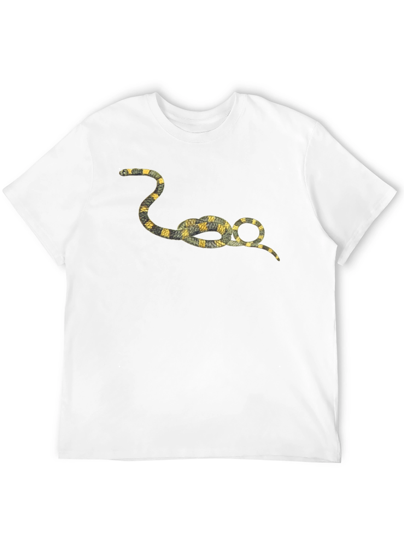 Snaked Knot Graphic Tee - Casual Black T-Shirt