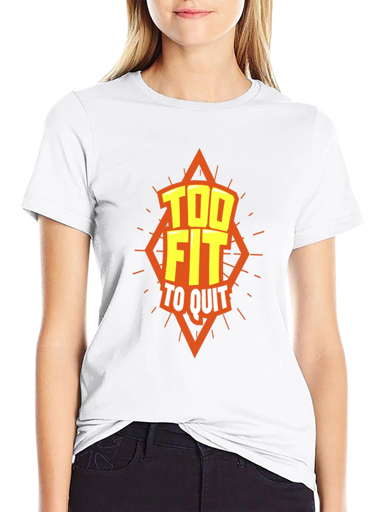 Too Fit To Quit Graphic T-Shirt - Motivation Apparel