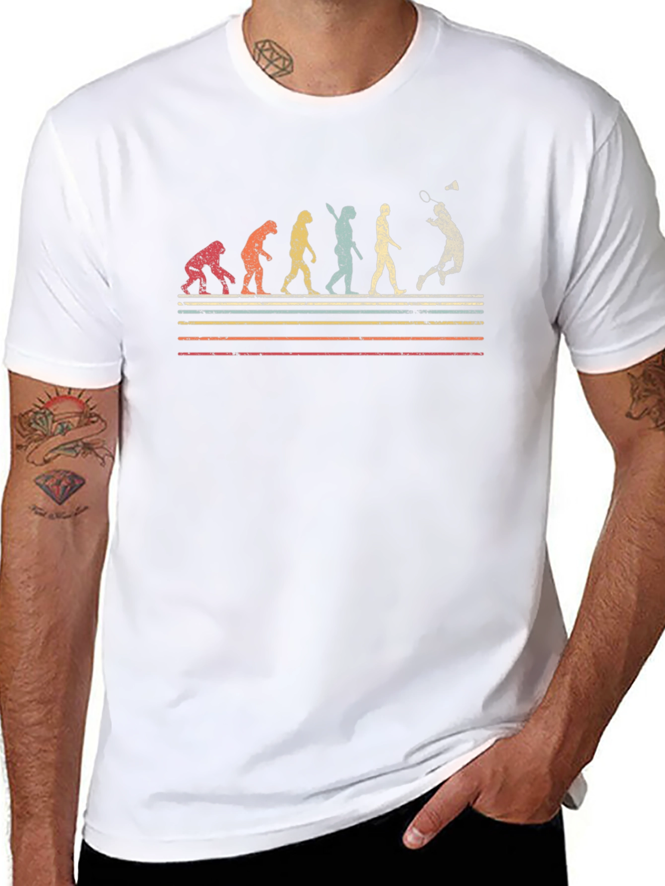 Badminton Evolution Graphic Tee