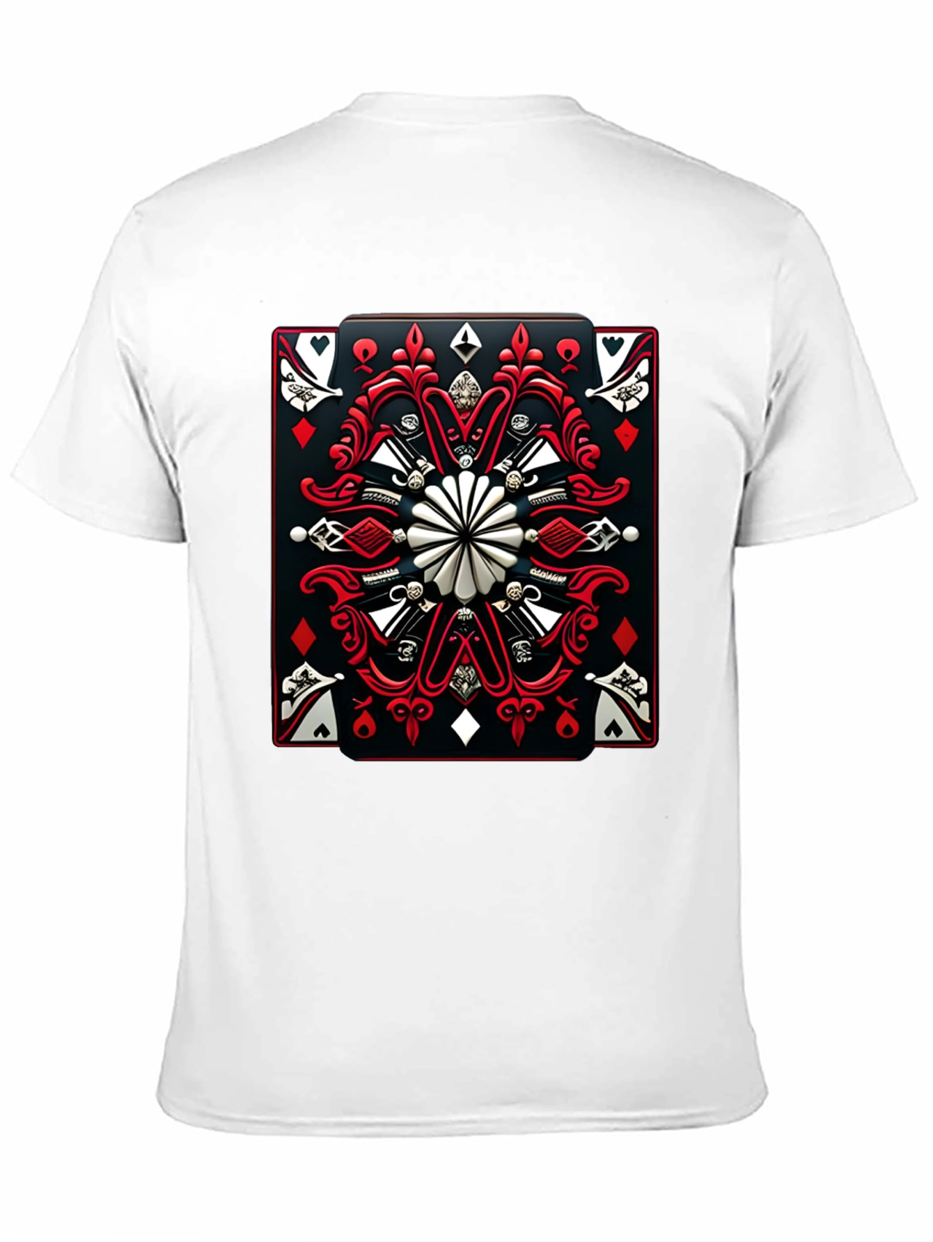 Playing Card Graphic T-Shirt - Black