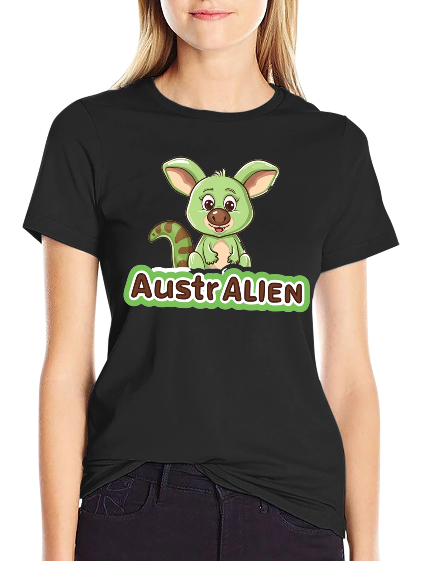 AustrAlien Graphic Tee - Cute Alien T-Shirt