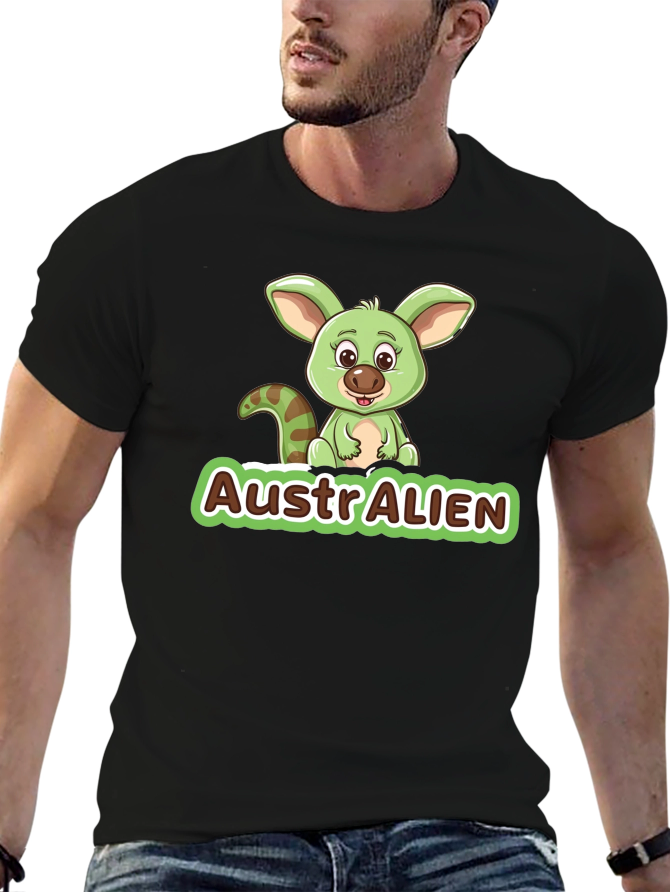 AustrAlien Graphic Tee - Cute Alien T-Shirt