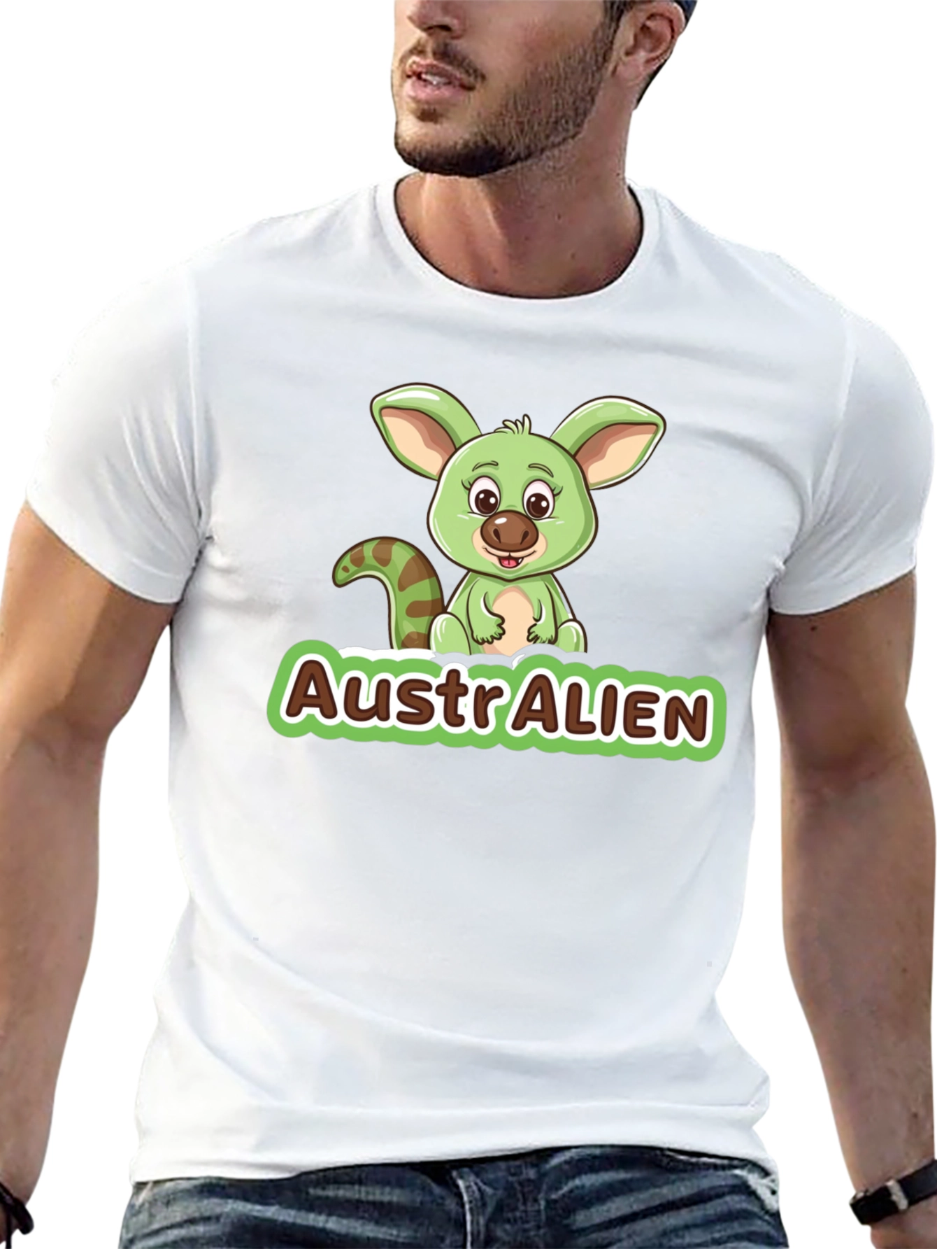 AustrAlien Graphic Tee - Cute Alien T-Shirt