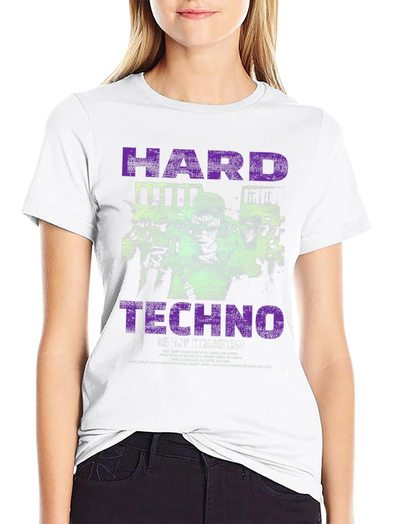 Hard Techno Religion Graphic Tee