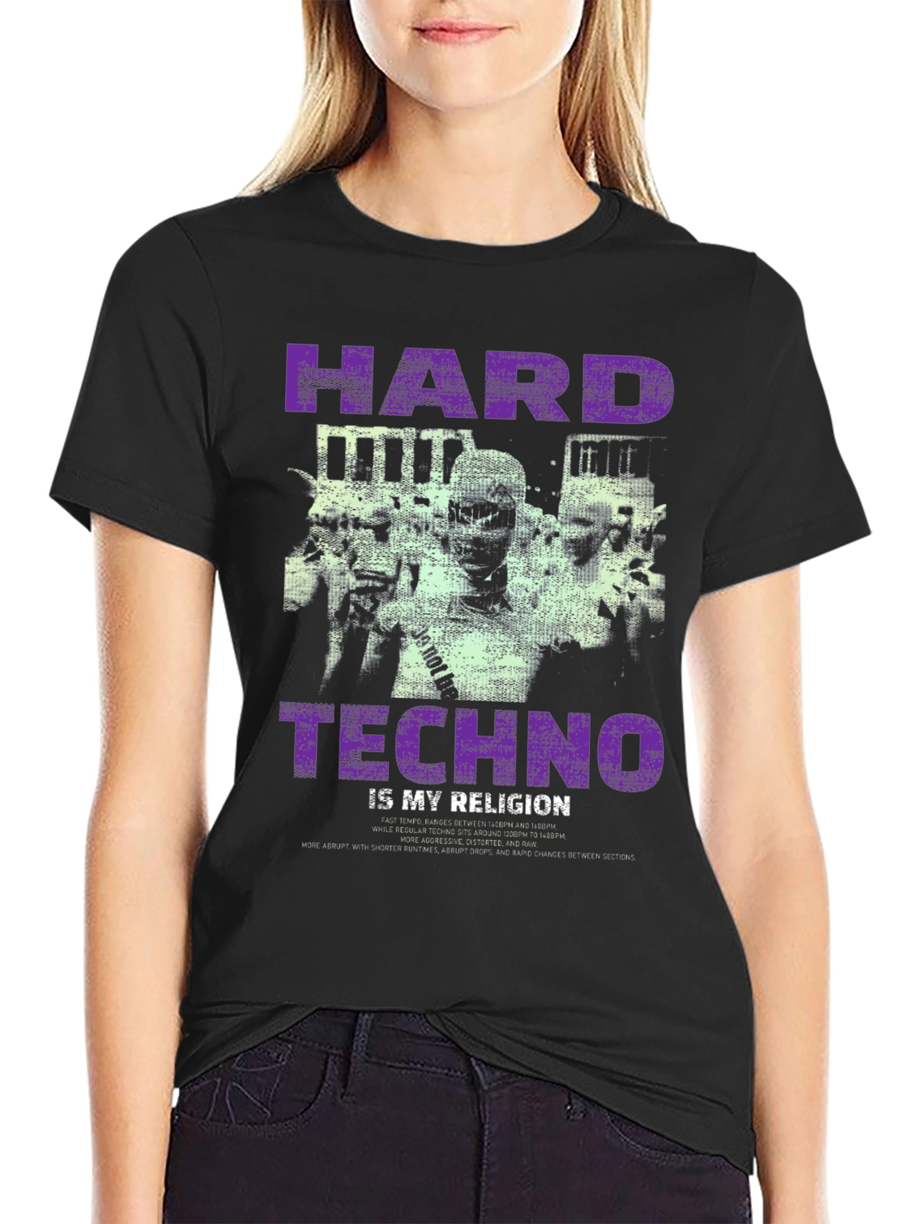 Hard Techno Religion Graphic Tee