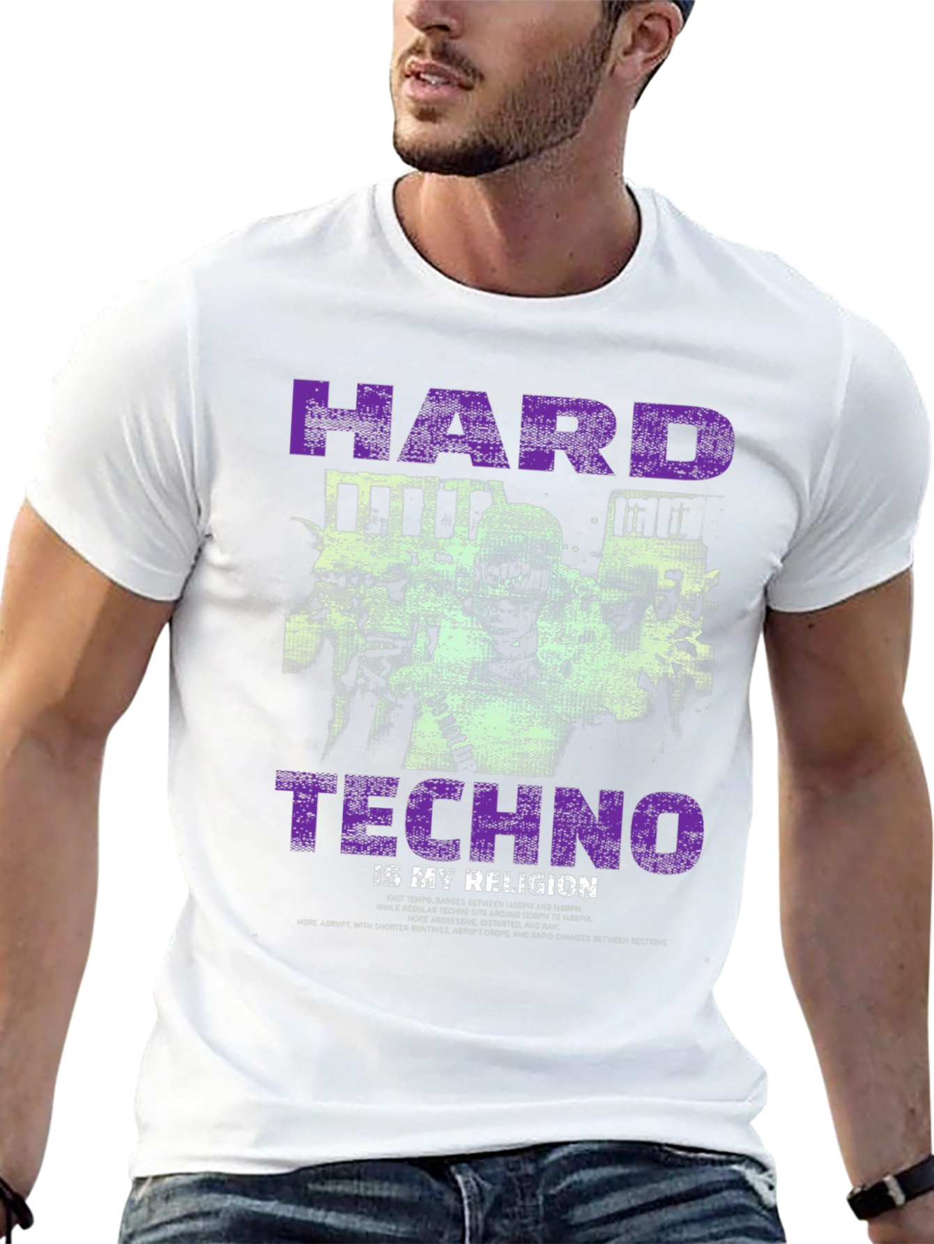 Hard Techno Religion Graphic Tee