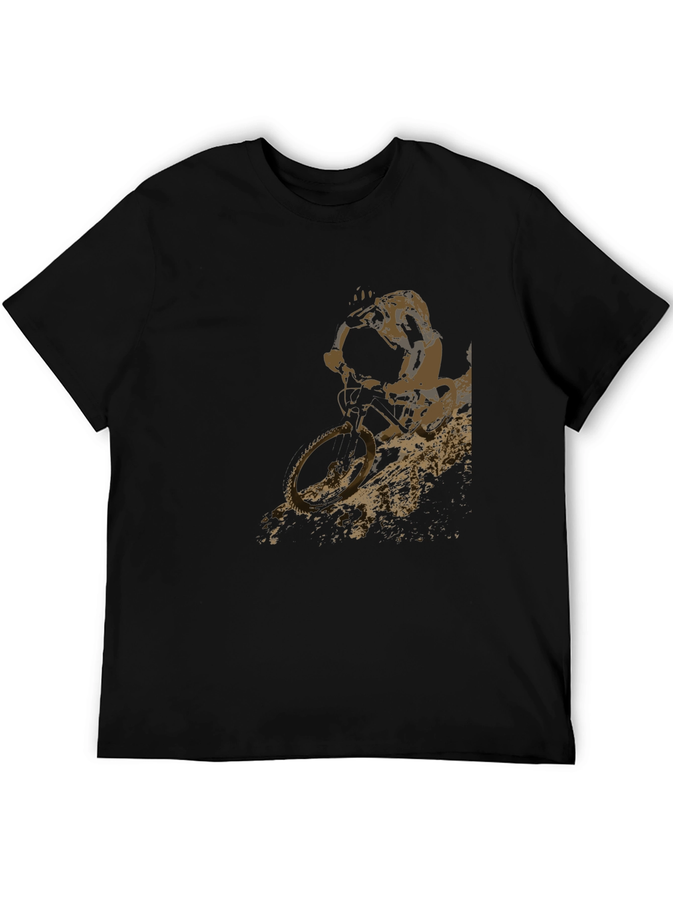 Mountain Biker Graphic T-Shirt - Black