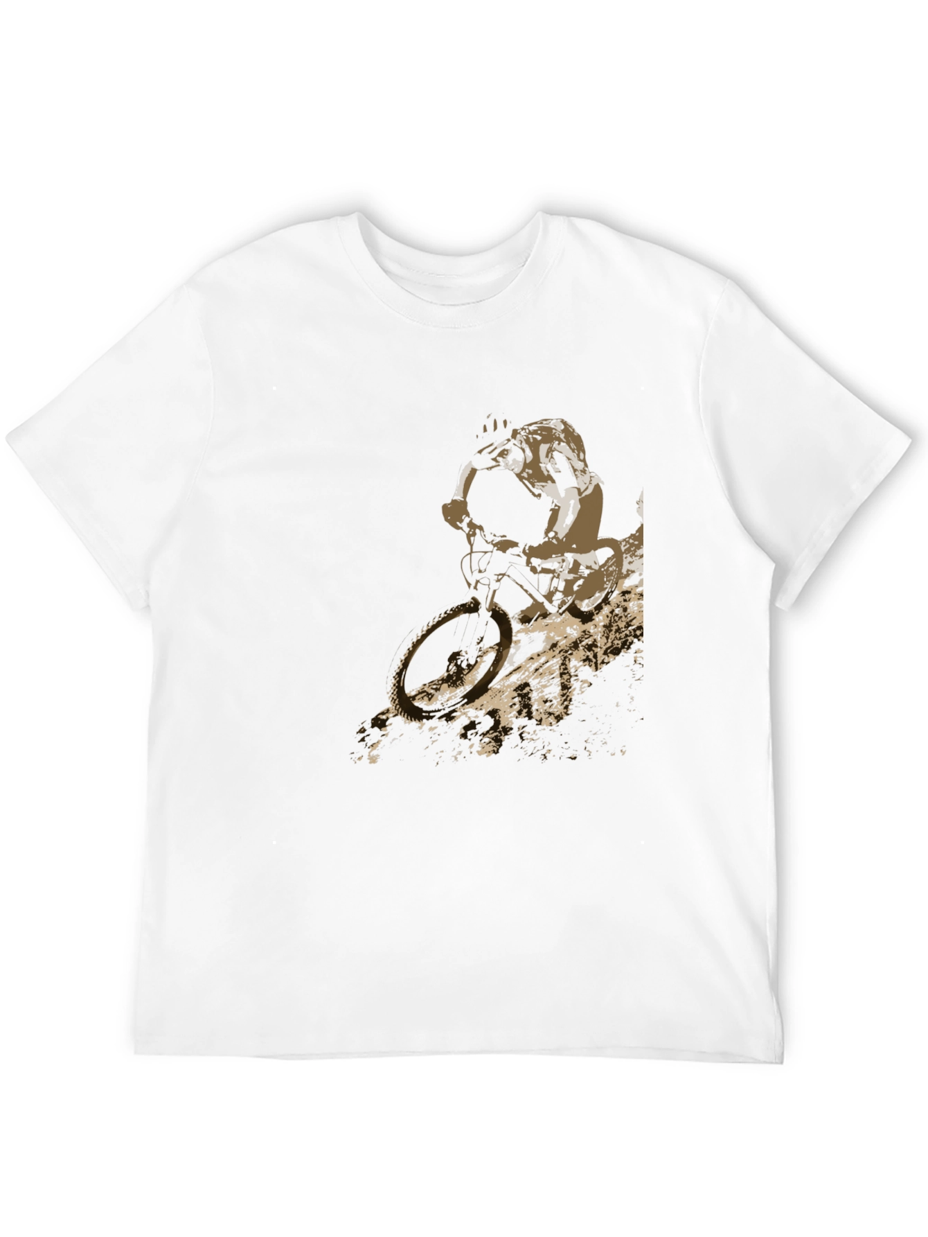 Mountain Biker Graphic T-Shirt - Black