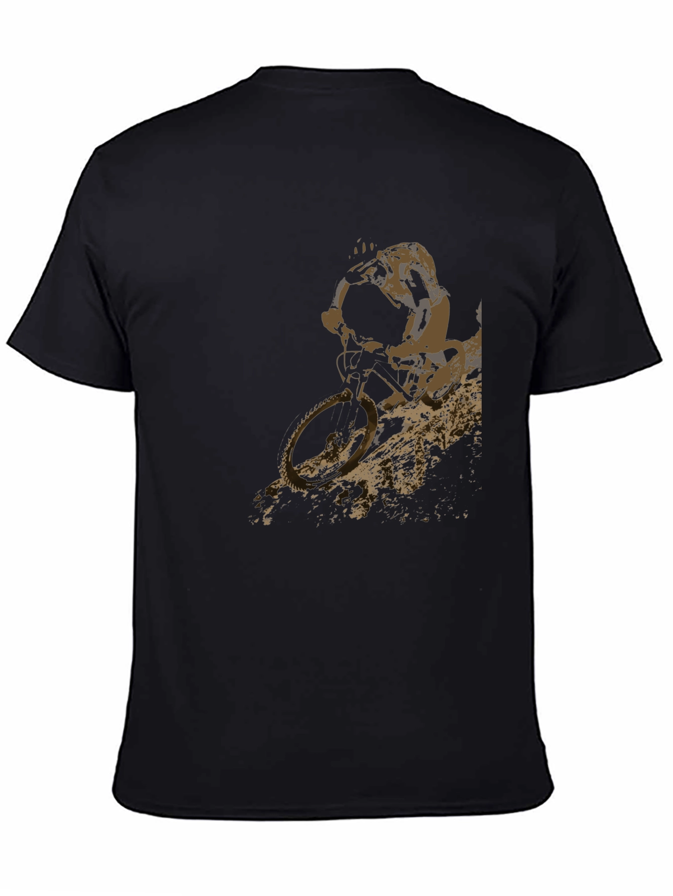 Mountain Biker Graphic T-Shirt - Black