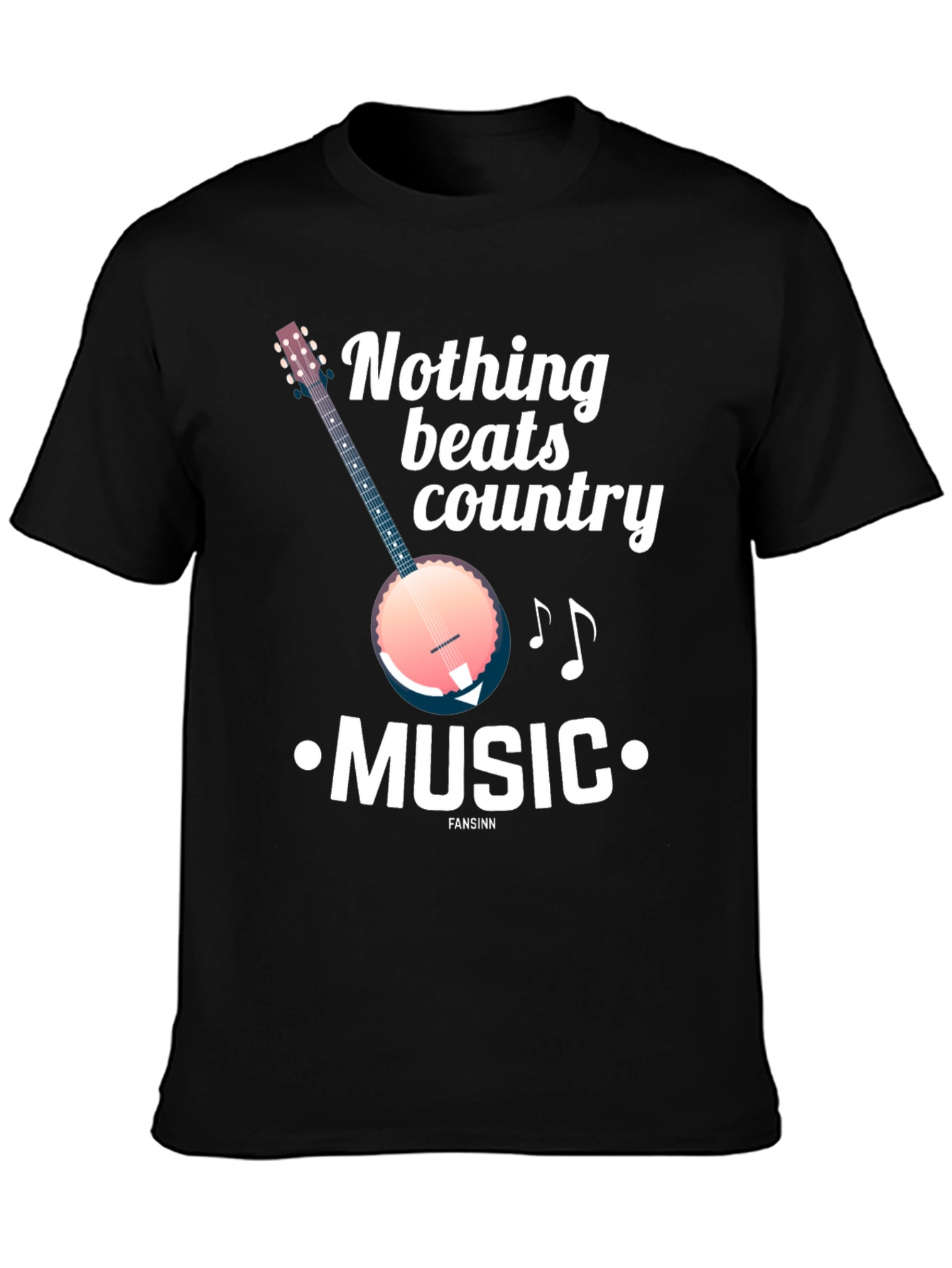 Country Music Banjo Graphic T-Shirt