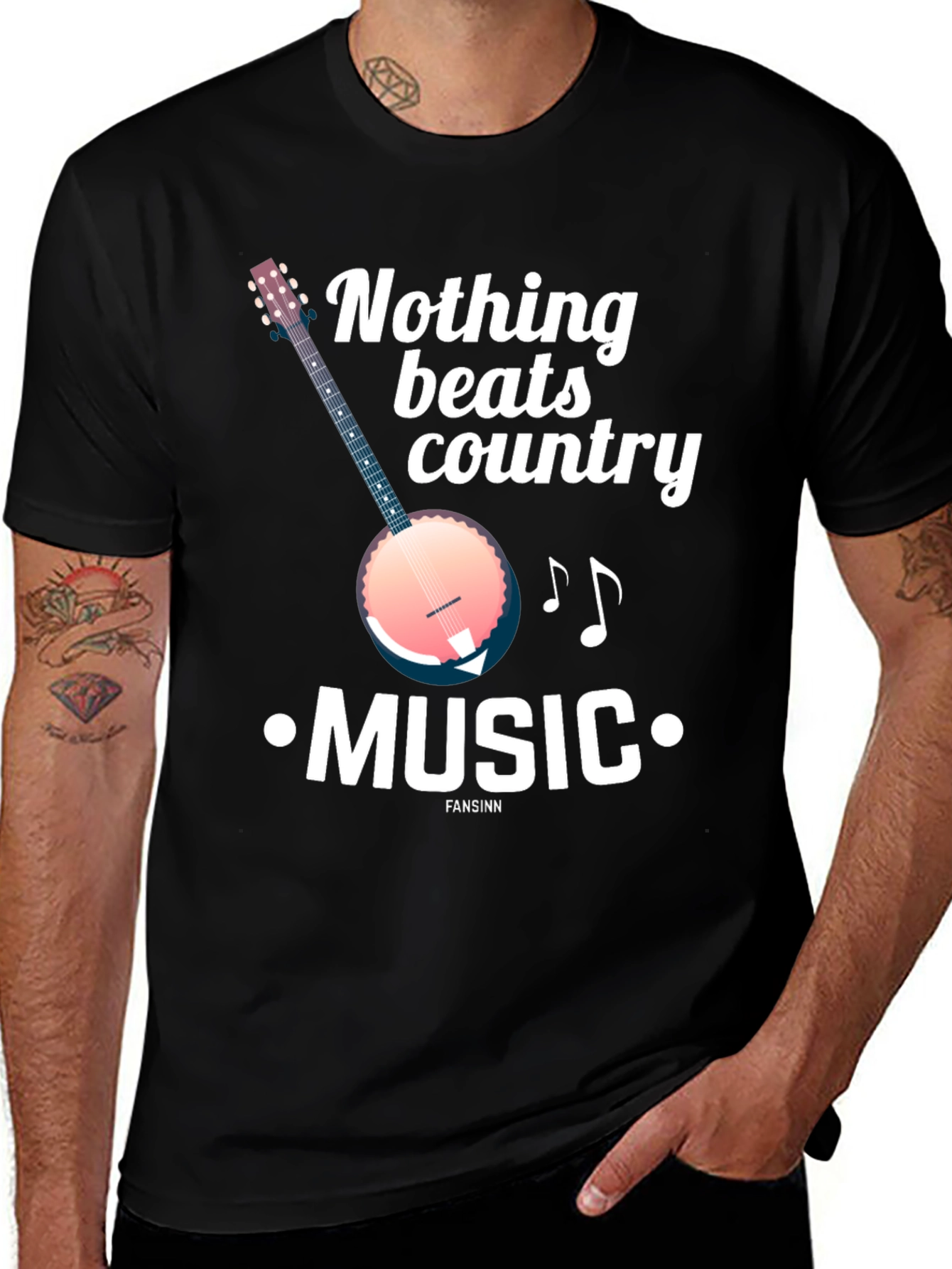Country Music Banjo Graphic T-Shirt