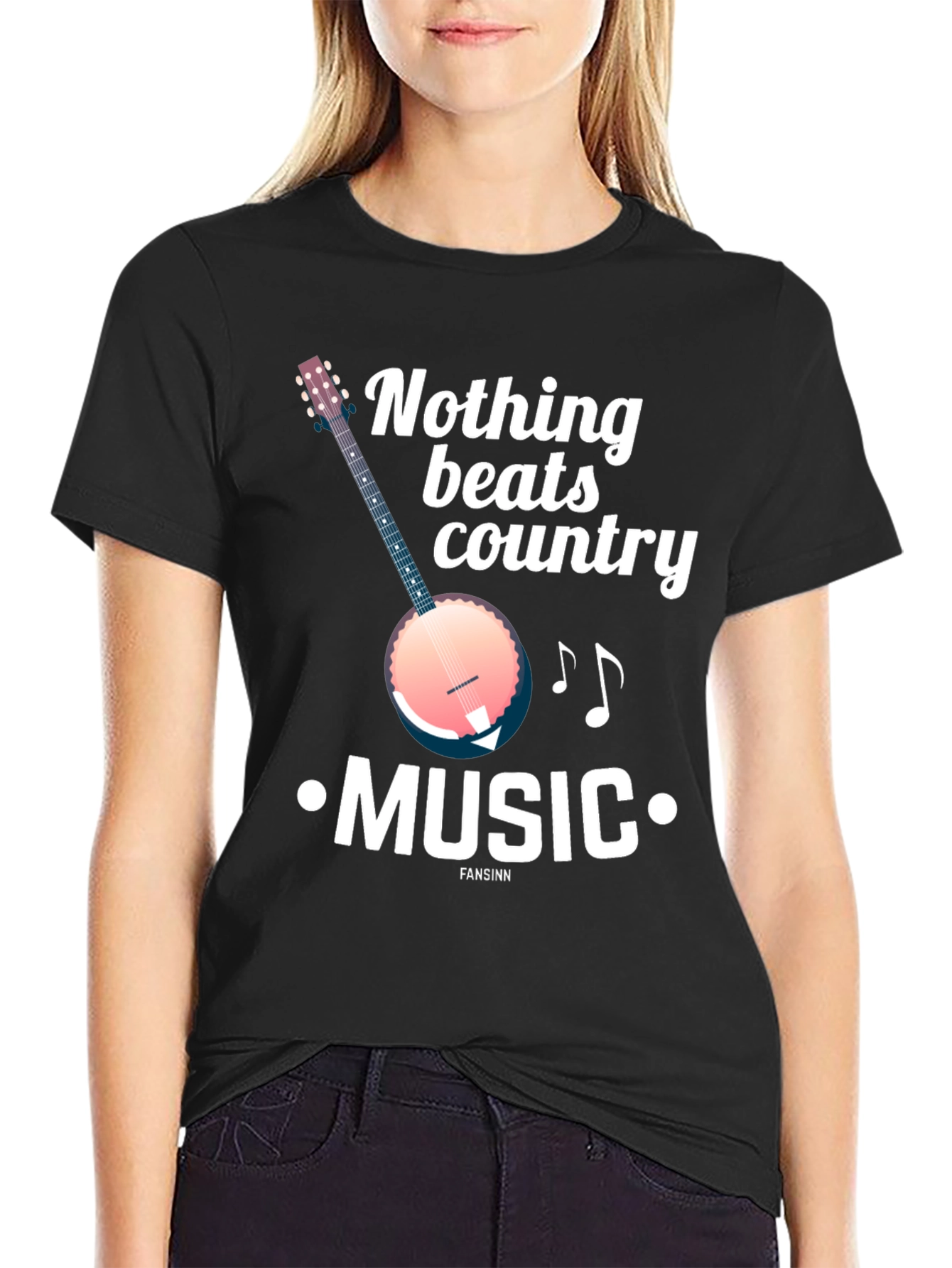 Country Music Banjo Graphic T-Shirt