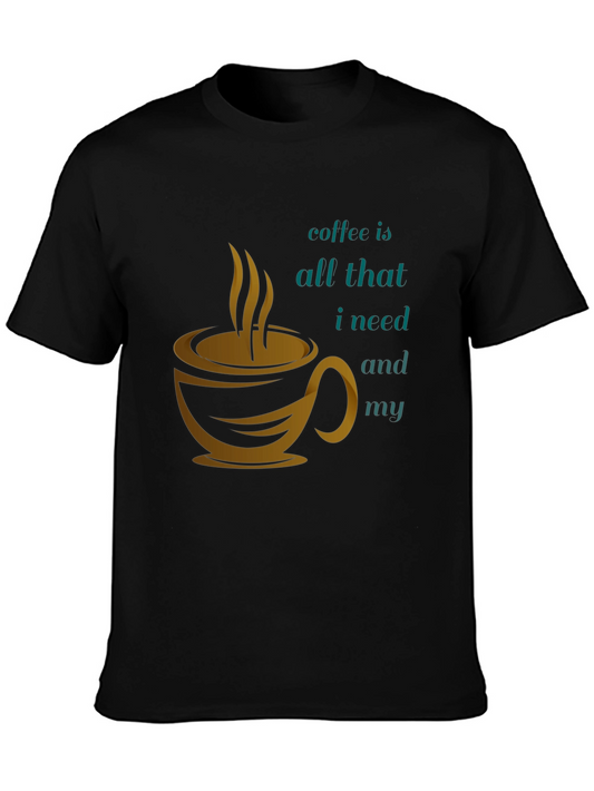 Coffee is All I Need Black Graphic Tee