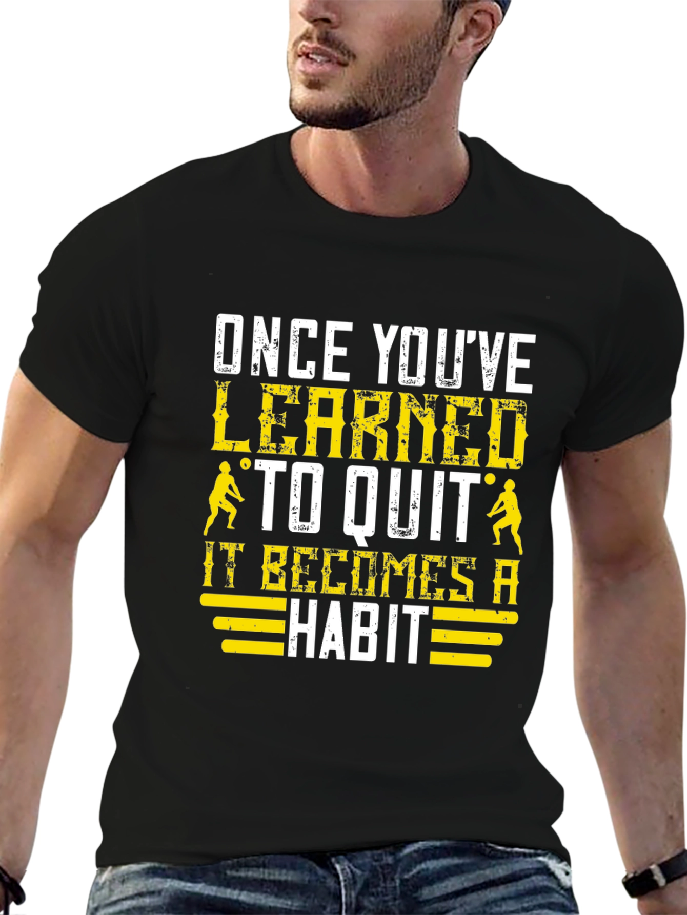 Volleyball Once Youve Learned to Quit Black T-Shirt