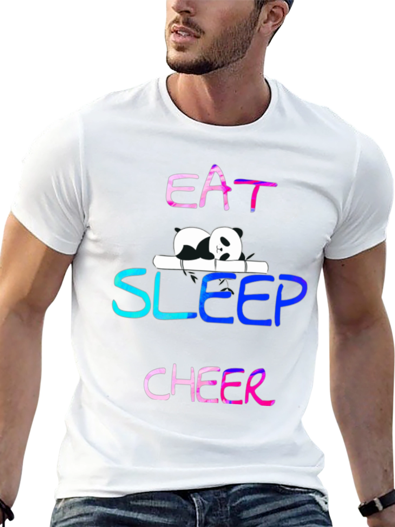 Eat Sleep Cheer Panda T-Shirt