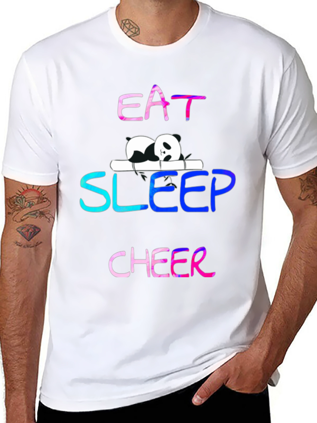 Eat Sleep Cheer Panda T-Shirt