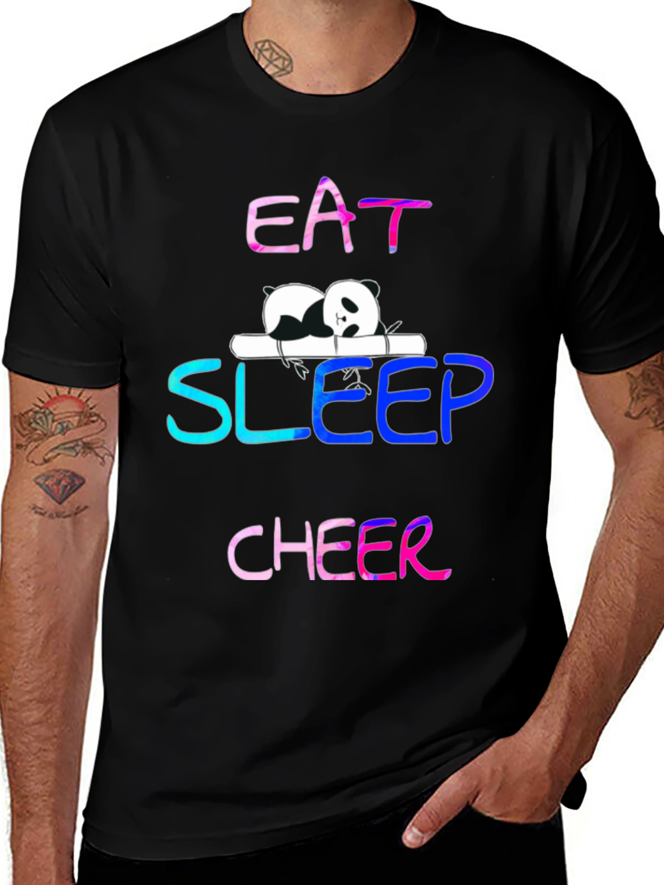Eat Sleep Cheer Panda T-Shirt