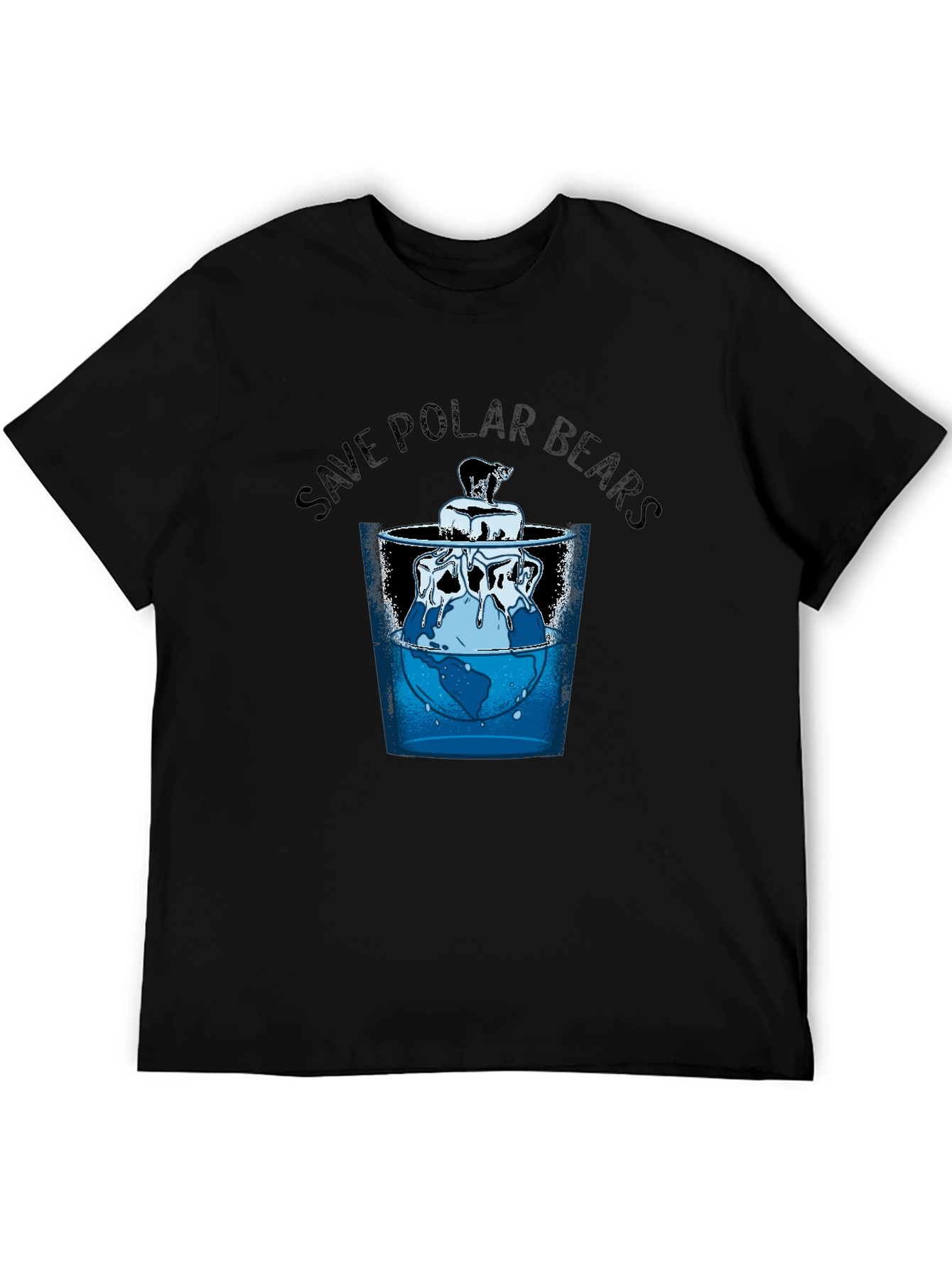 Save Polar Bears Graphic Tee - Global Warming Awareness