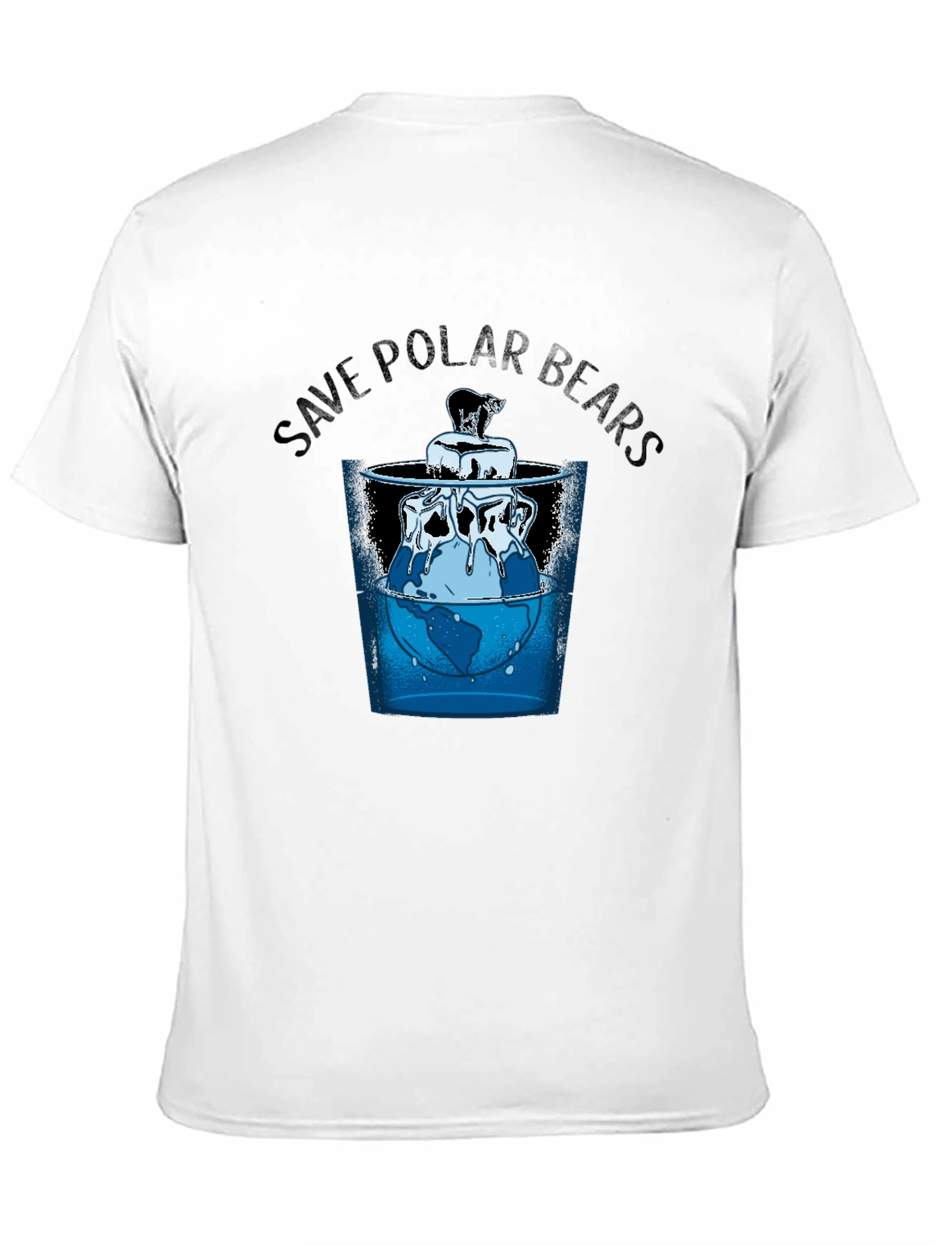 Save Polar Bears Graphic Tee - Global Warming Awareness