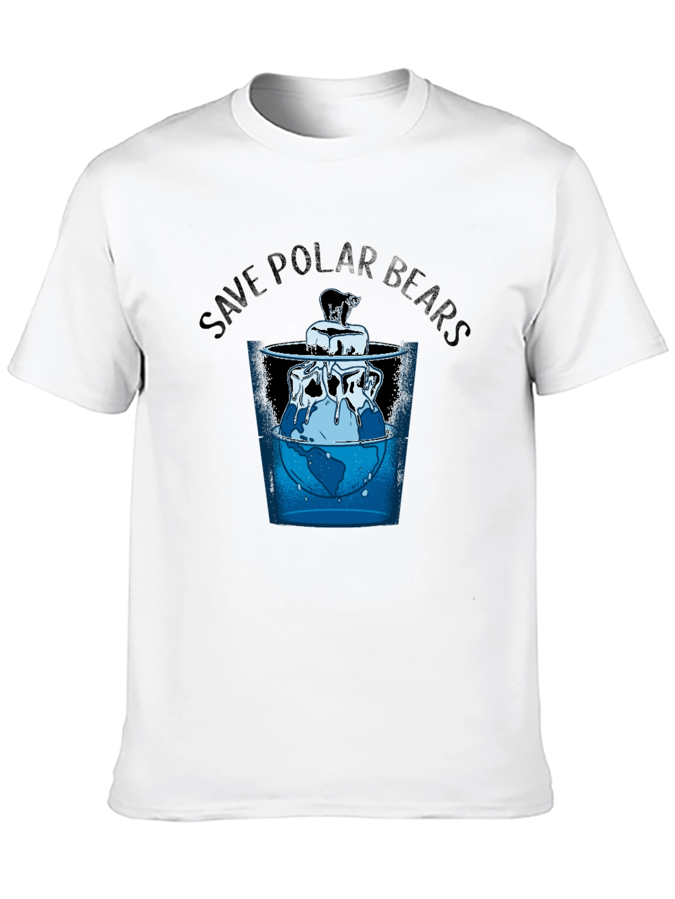 Save Polar Bears Graphic Tee - Global Warming Awareness