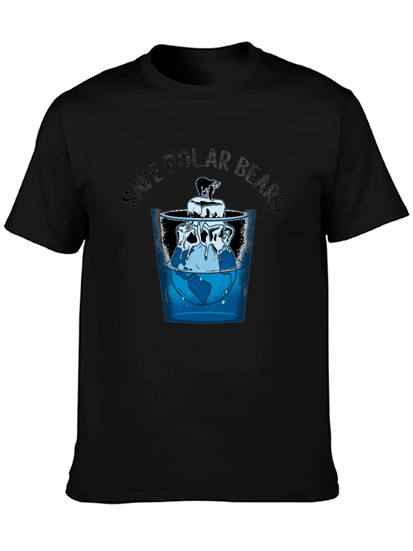 Save Polar Bears Graphic Tee - Global Warming Awareness
