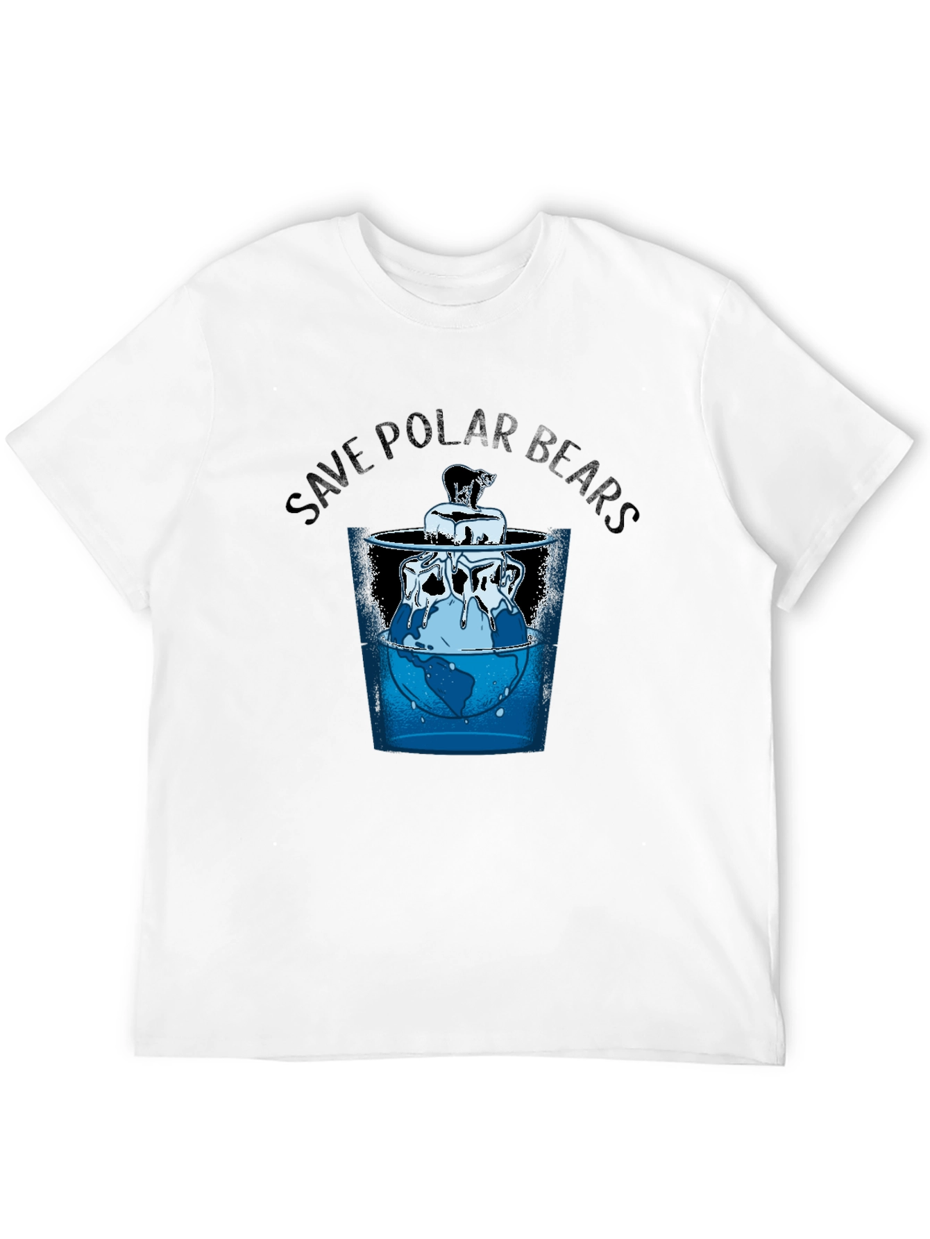 Save Polar Bears Graphic Tee - Global Warming Awareness