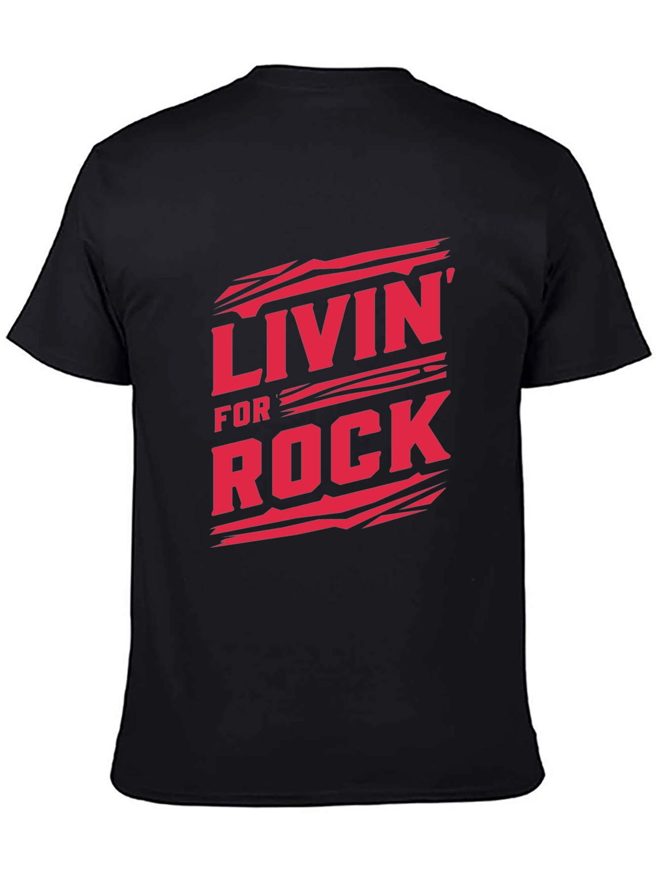 Livin For Rock Graphic Tee - Black