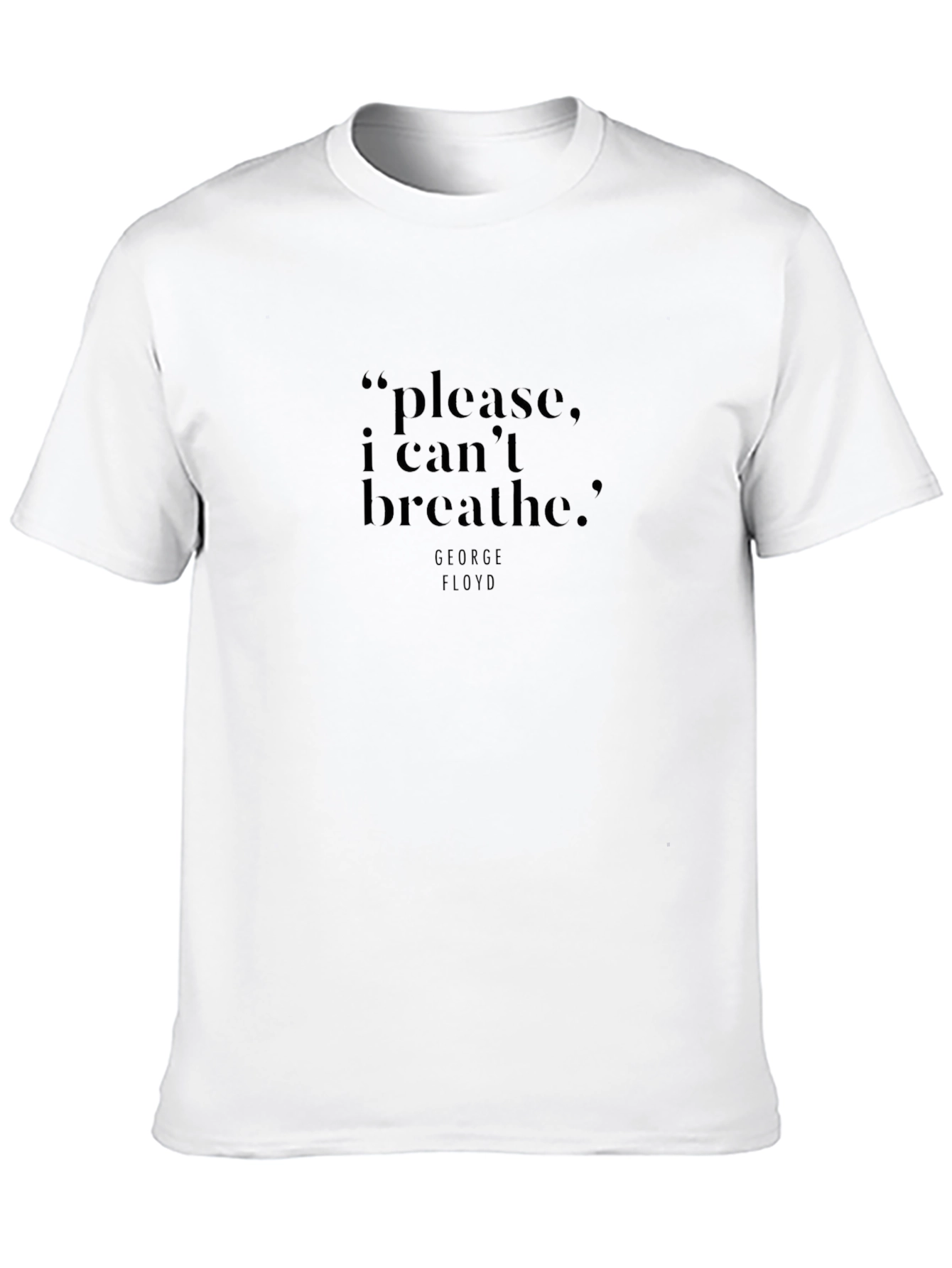 Black I Cant Breathe T-Shirt