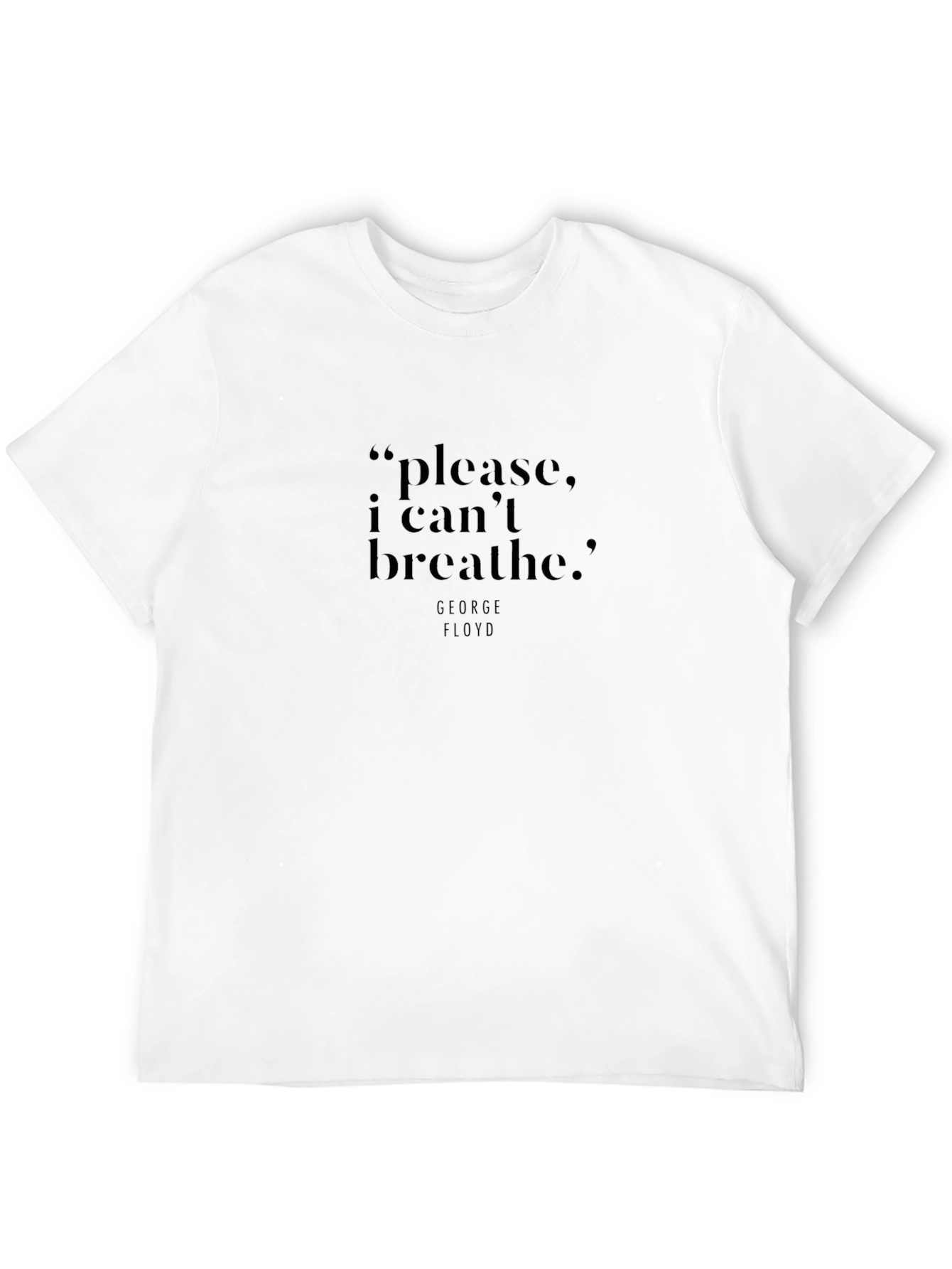 Black I Cant Breathe T-Shirt