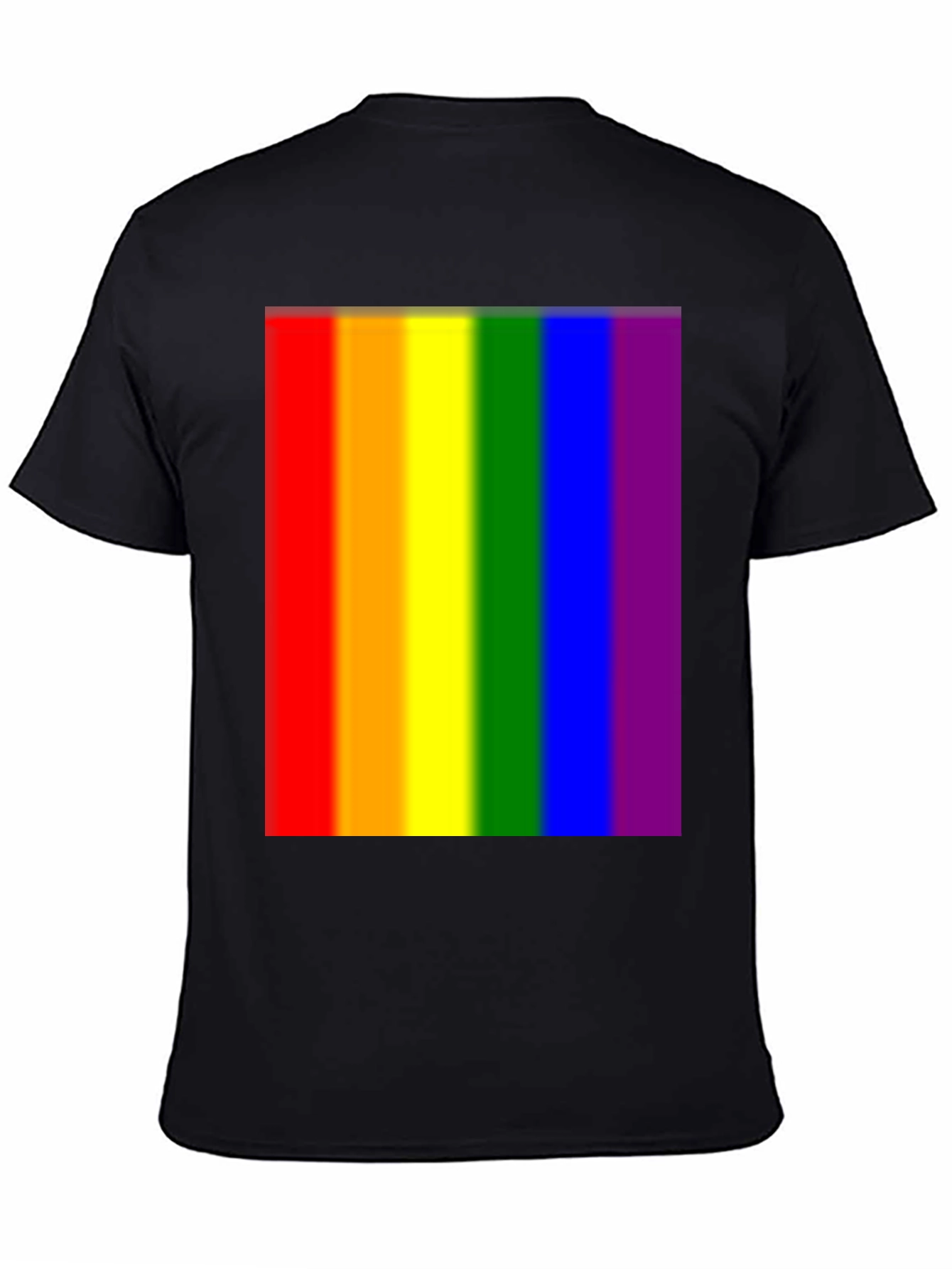 Rainbow Pride T-Shirt - Black Cotton Blend