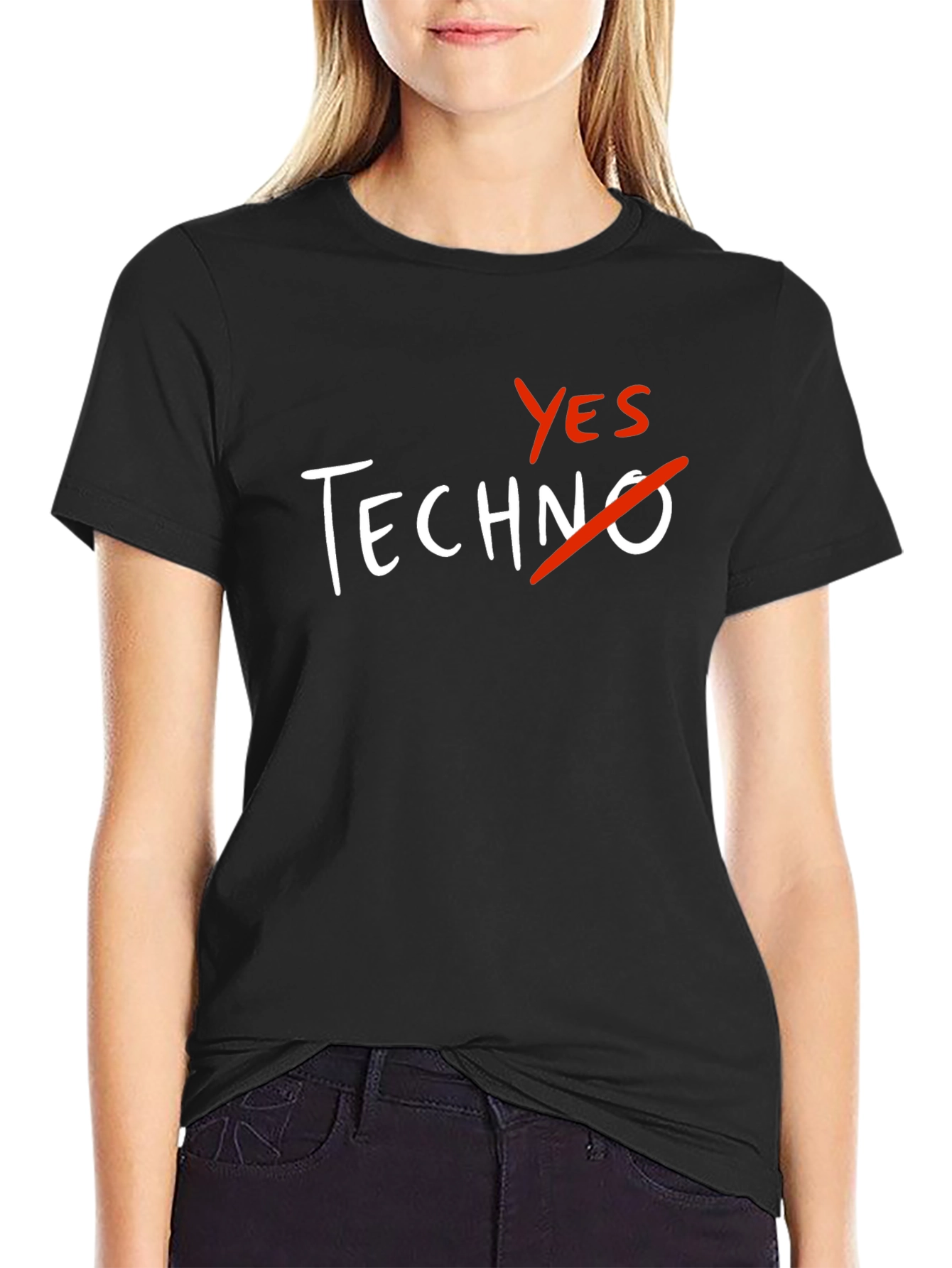 Yes to Anything But Techno T-Shirt