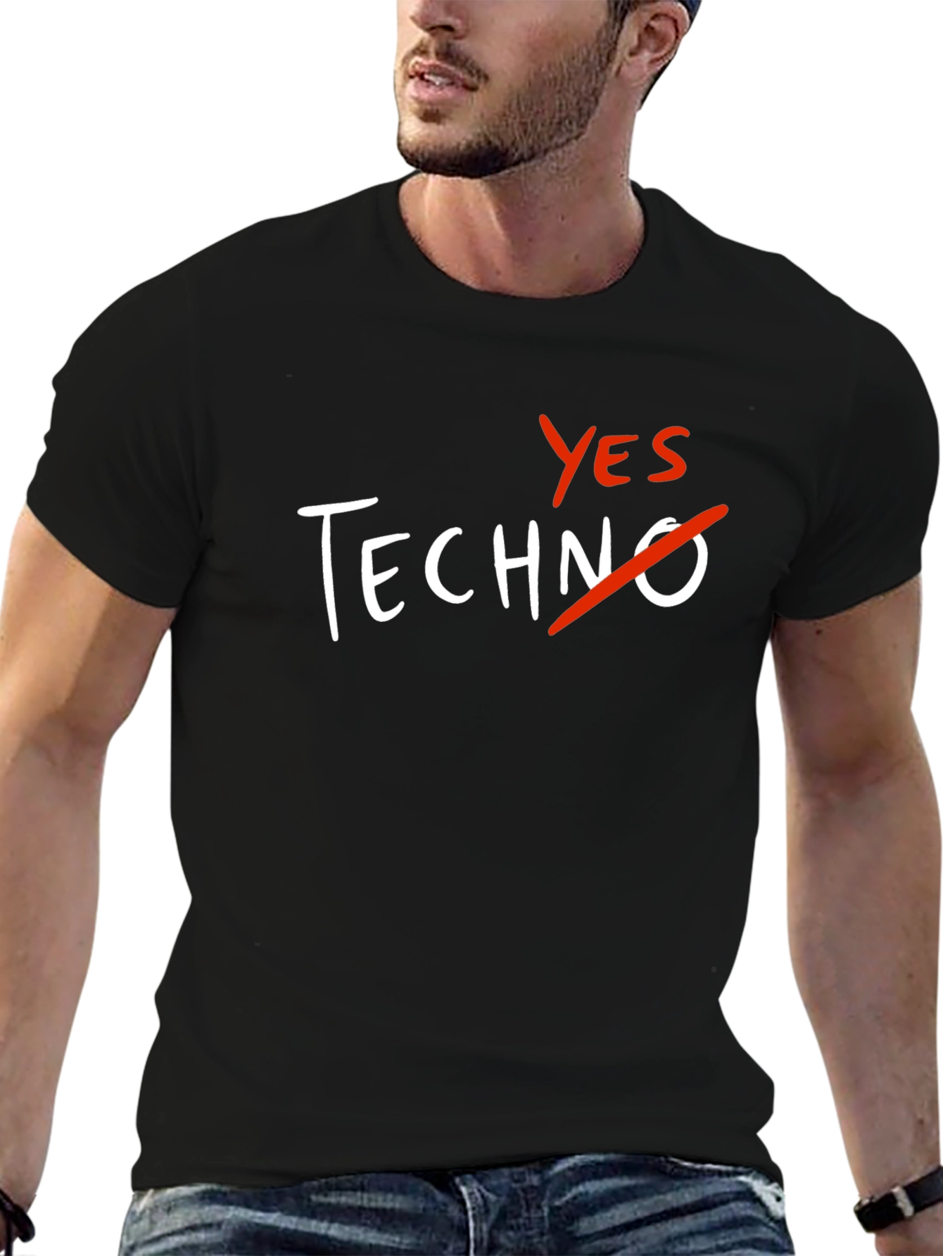 Yes to Anything But Techno T-Shirt