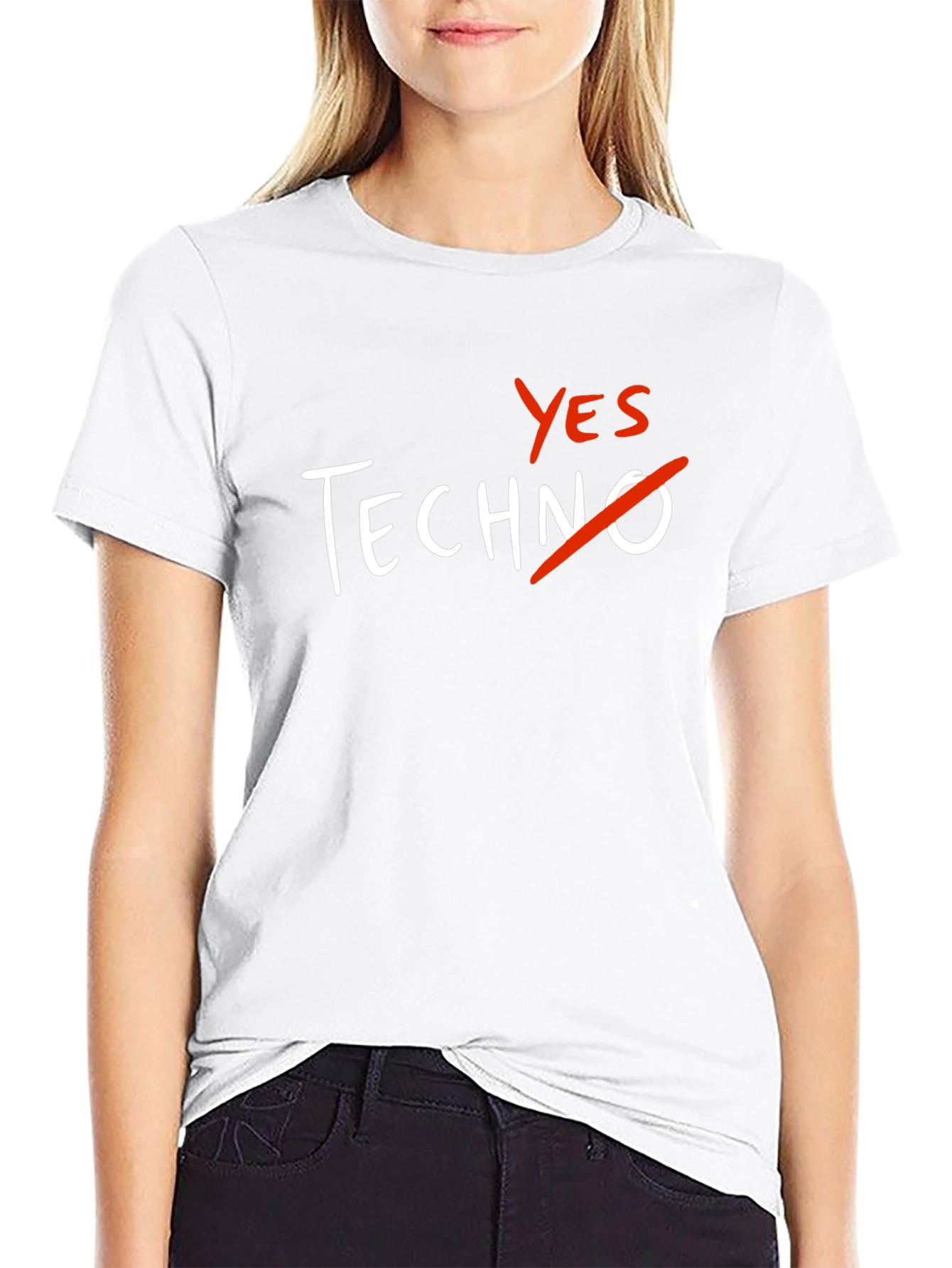 Yes to Anything But Techno T-Shirt