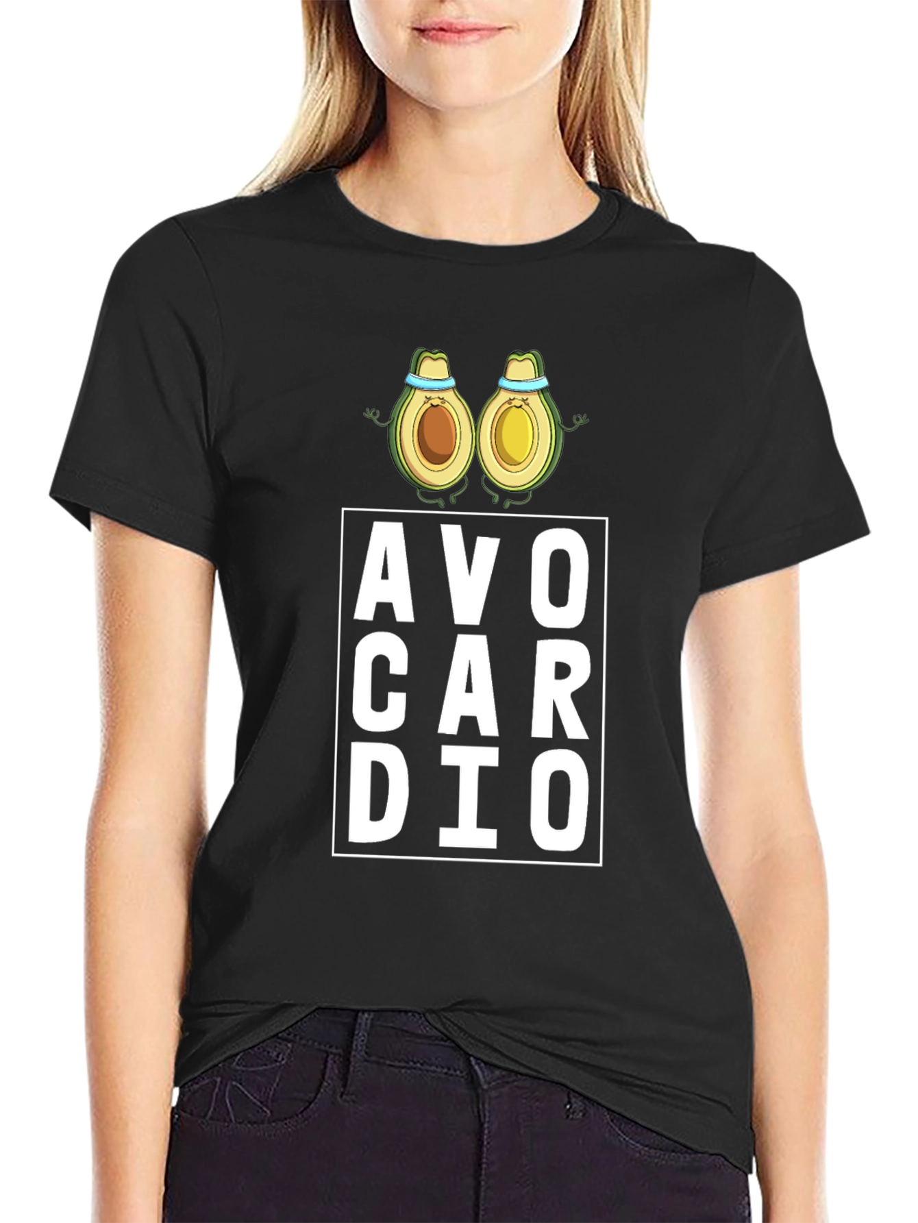 Avo Cardio Black T-Shirt - Gym Workout Tee