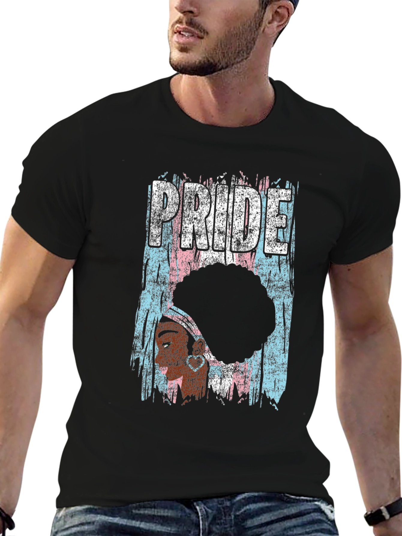 Trans Pride Black Woman T-Shirt
