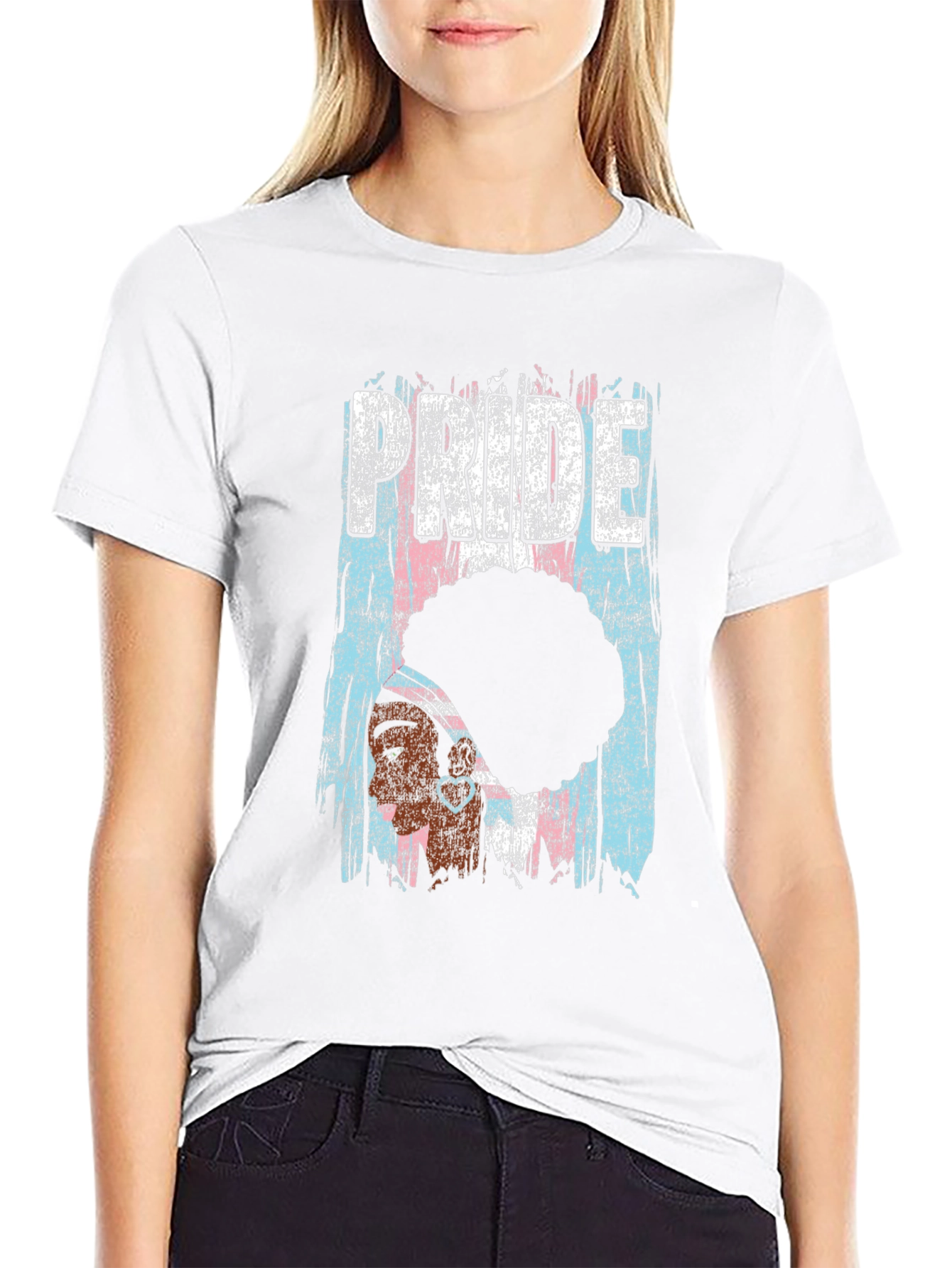 Trans Pride Black Woman T-Shirt