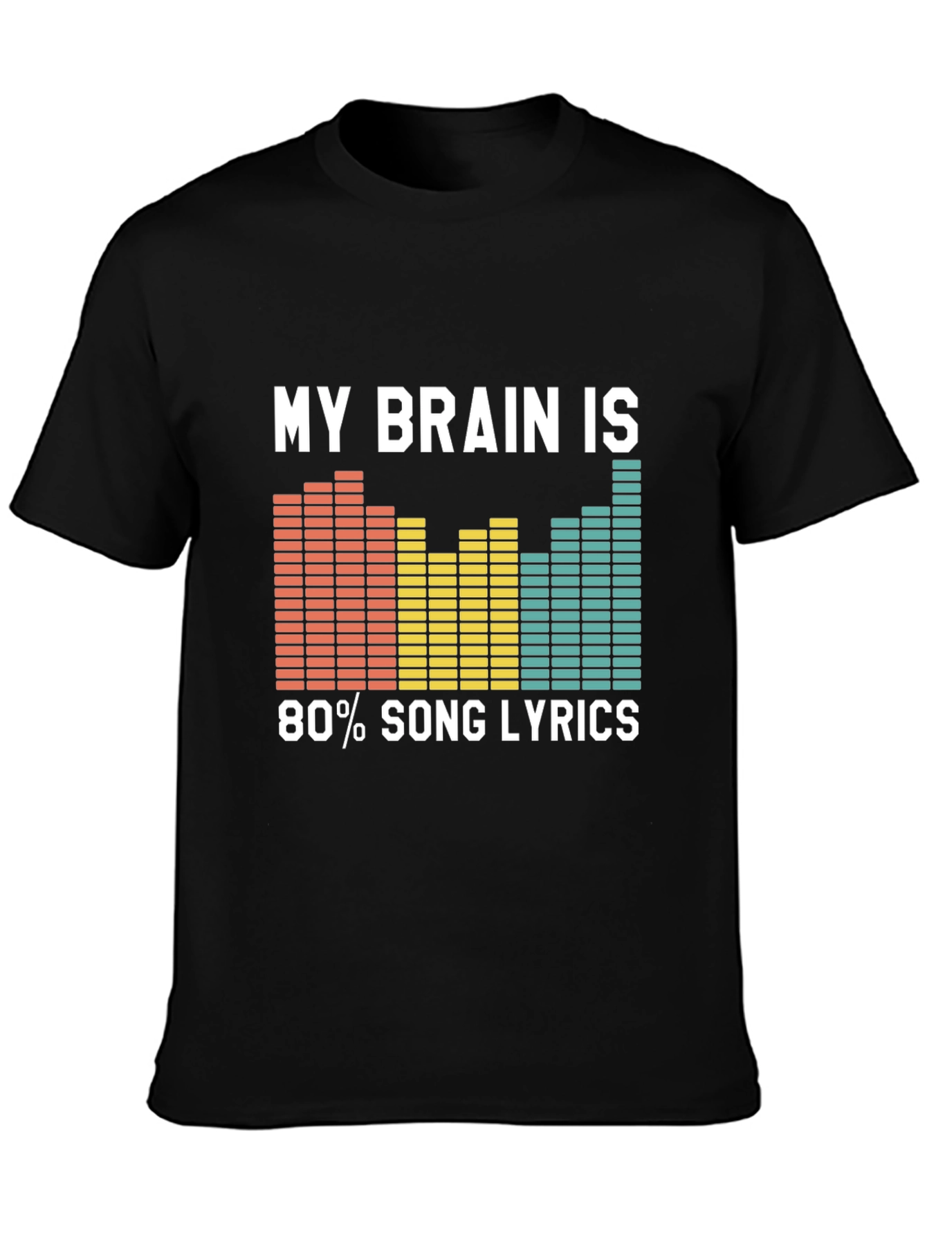 Song Lyrics Brain T-Shirt - Music Lover Tee