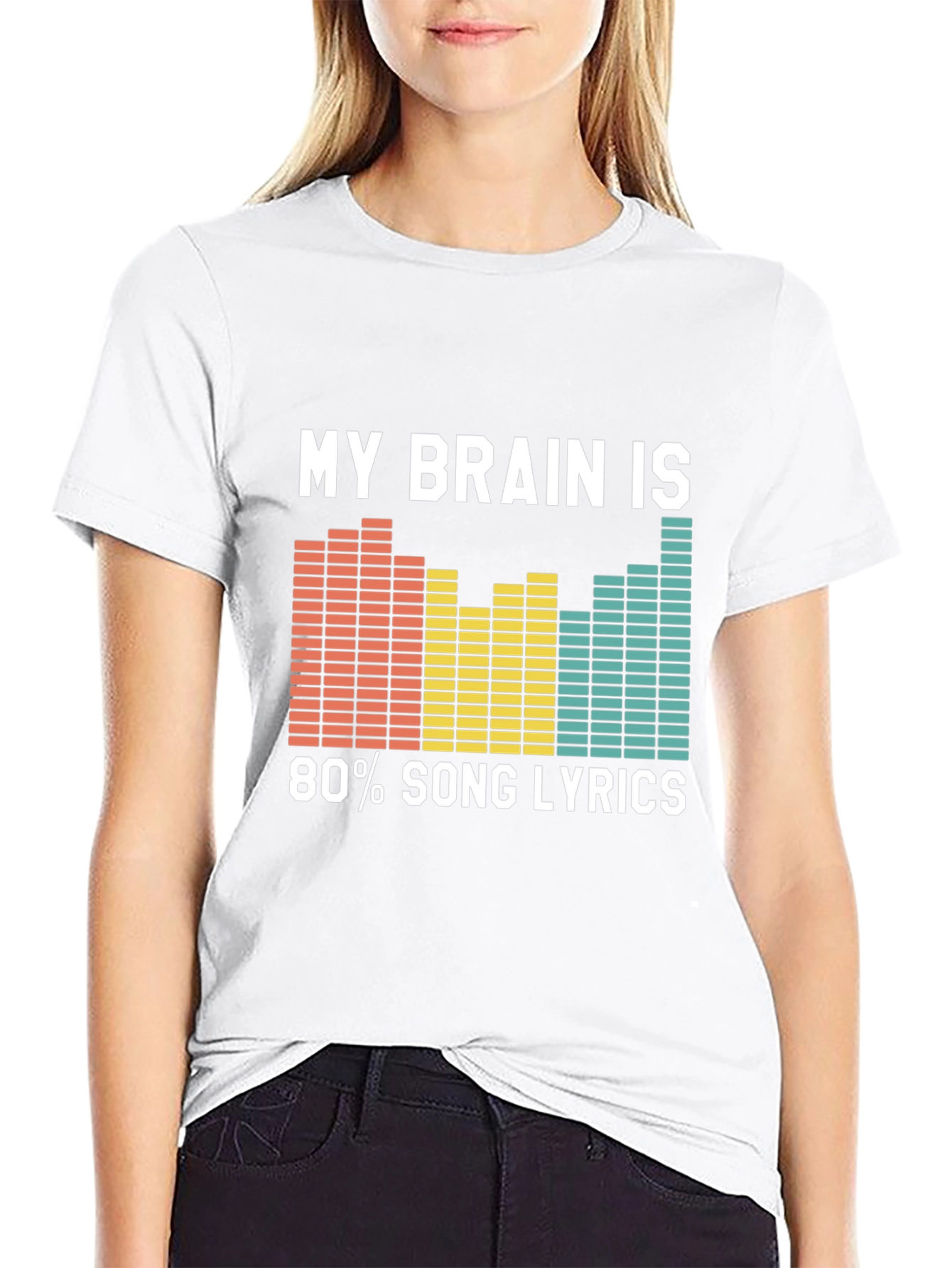 Song Lyrics Brain T-Shirt - Music Lover Tee