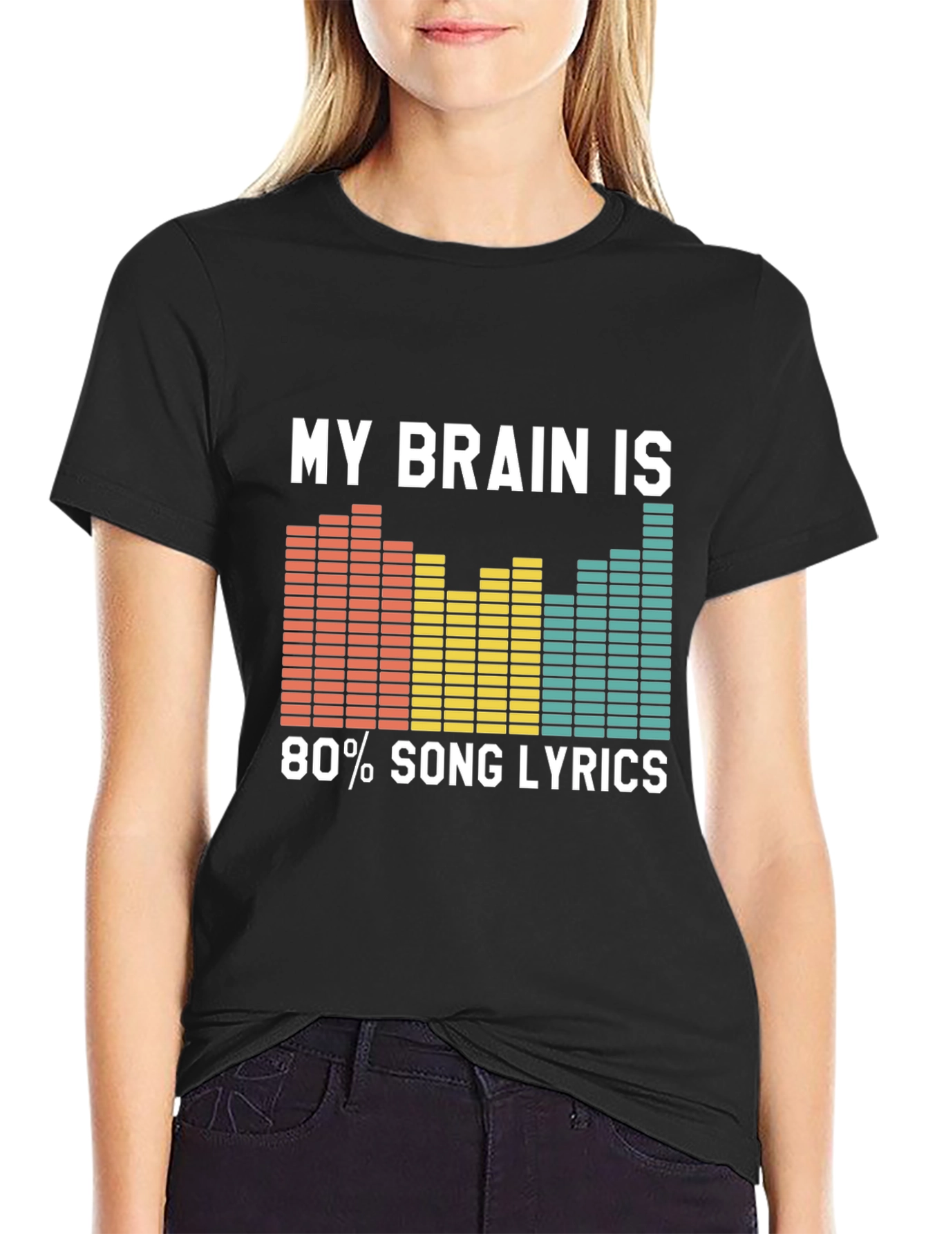 Song Lyrics Brain T-Shirt - Music Lover Tee