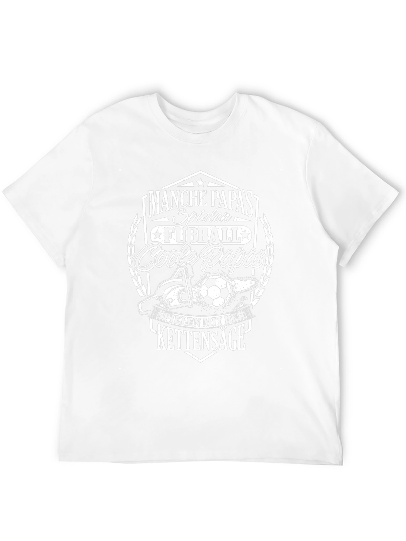 Cool Papas Chainsaw Soccer Black T-Shirt
