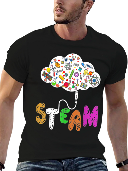 STEAM Cloud T-Shirt - Science Tech Engineering Art Math