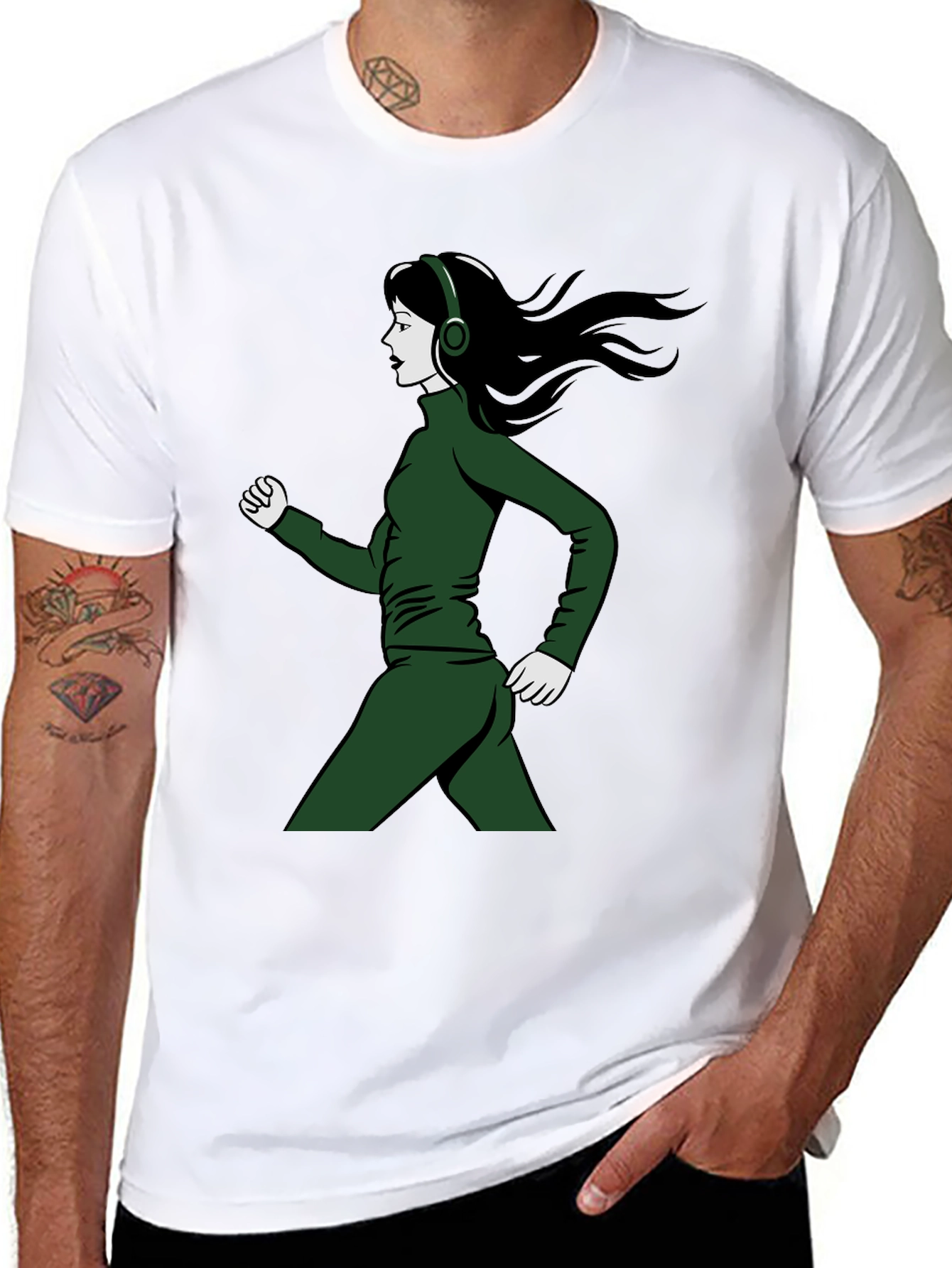 Running Woman Graphic T-Shirt