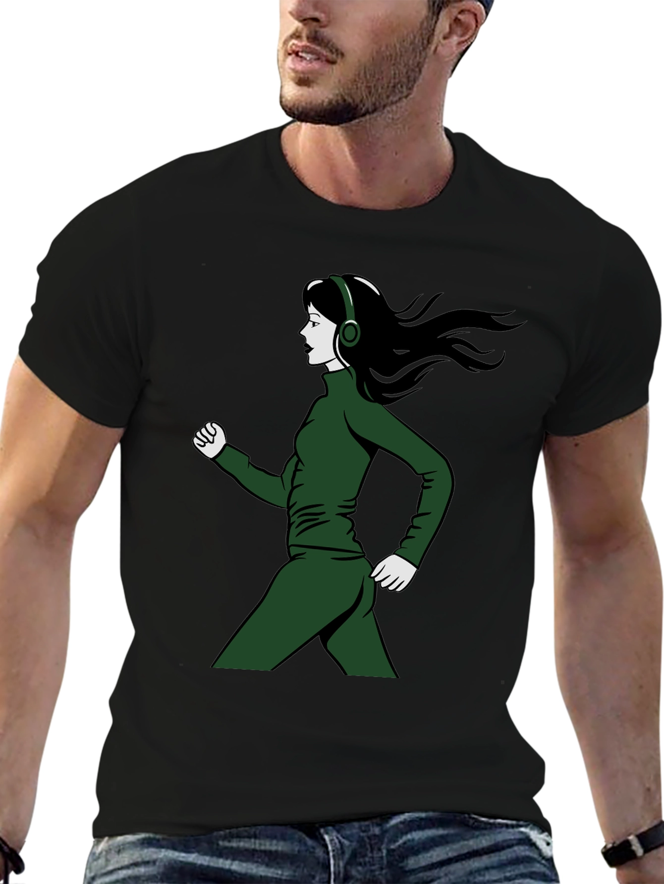 Running Woman Graphic T-Shirt