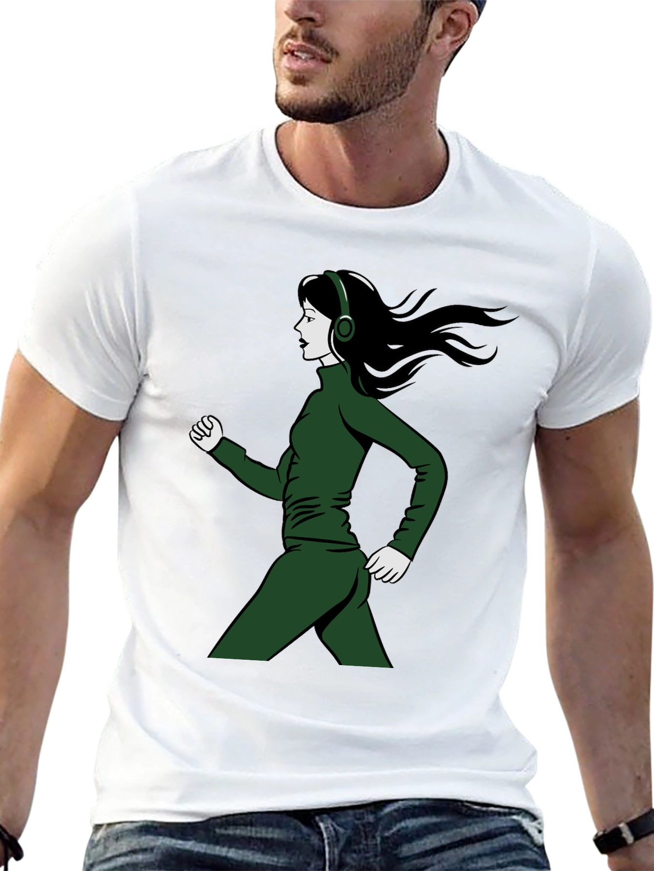 Running Woman Graphic T-Shirt