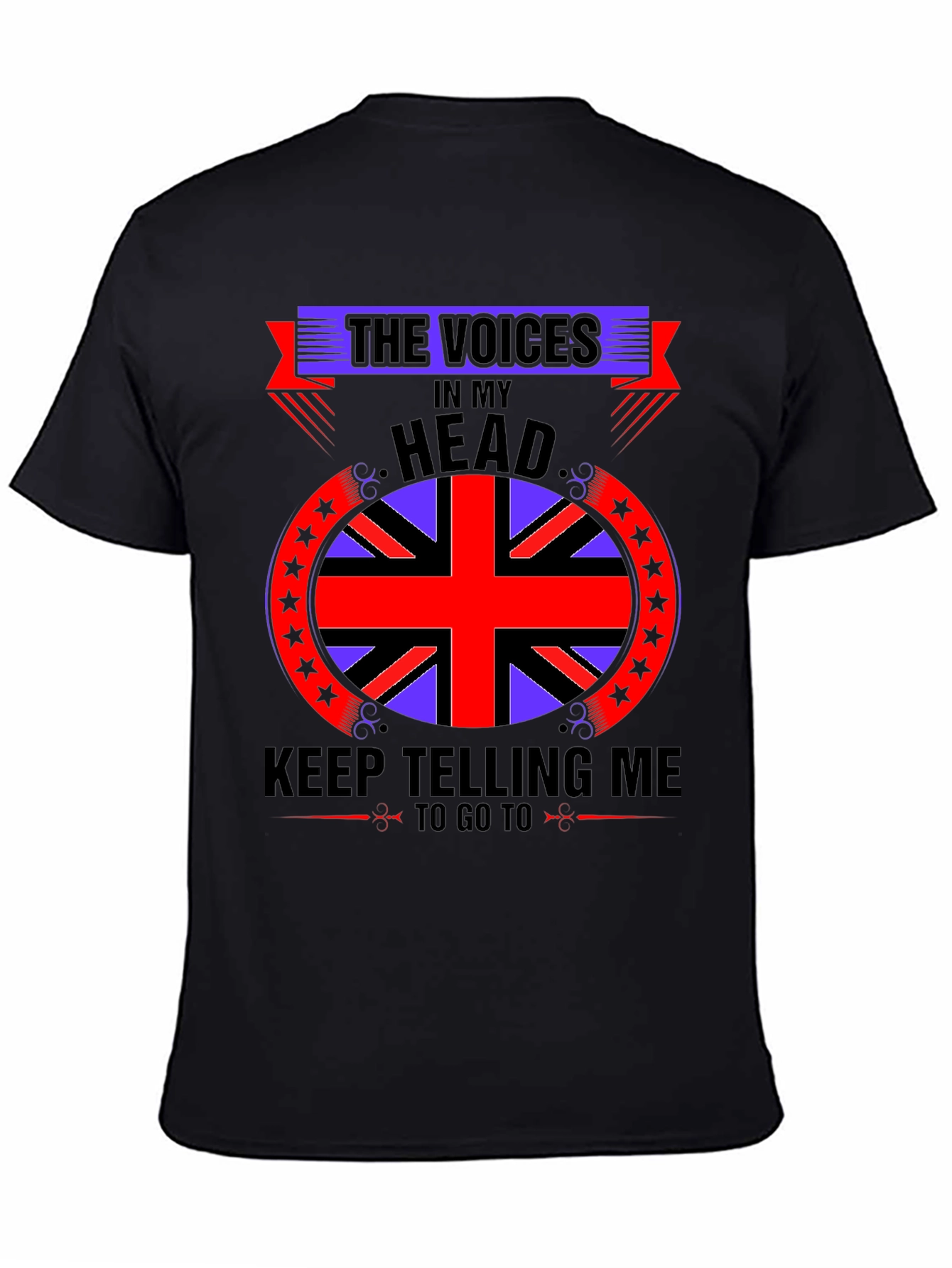 Voices In My Head T-Shirt British Flag
